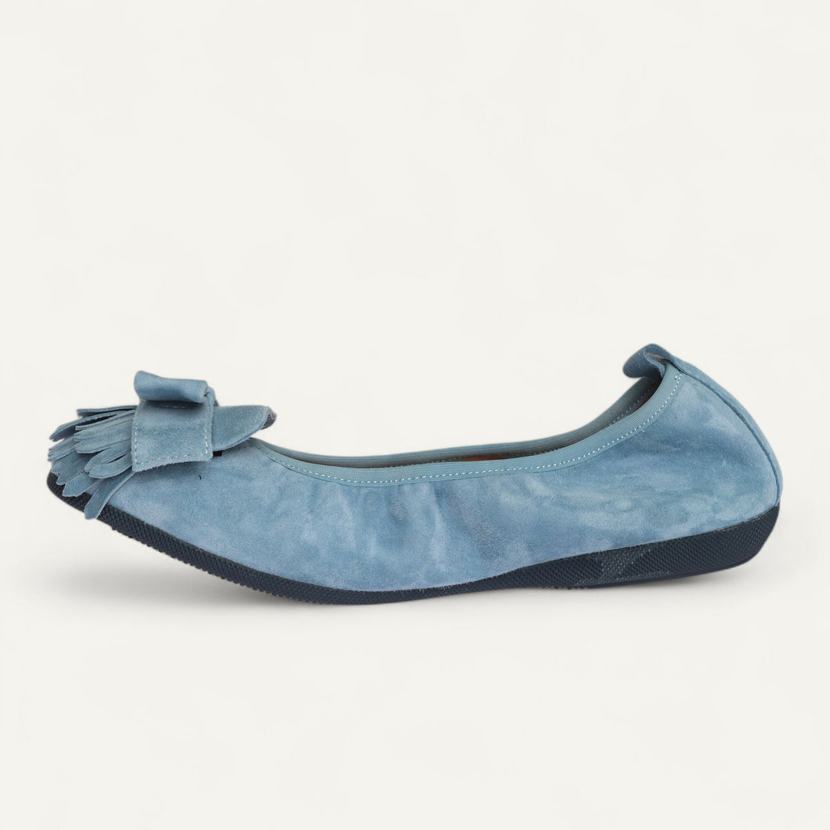 CAMBIO Damen-Ballerinas aus Veloursleder in Blau CAMBIO Ballerinas