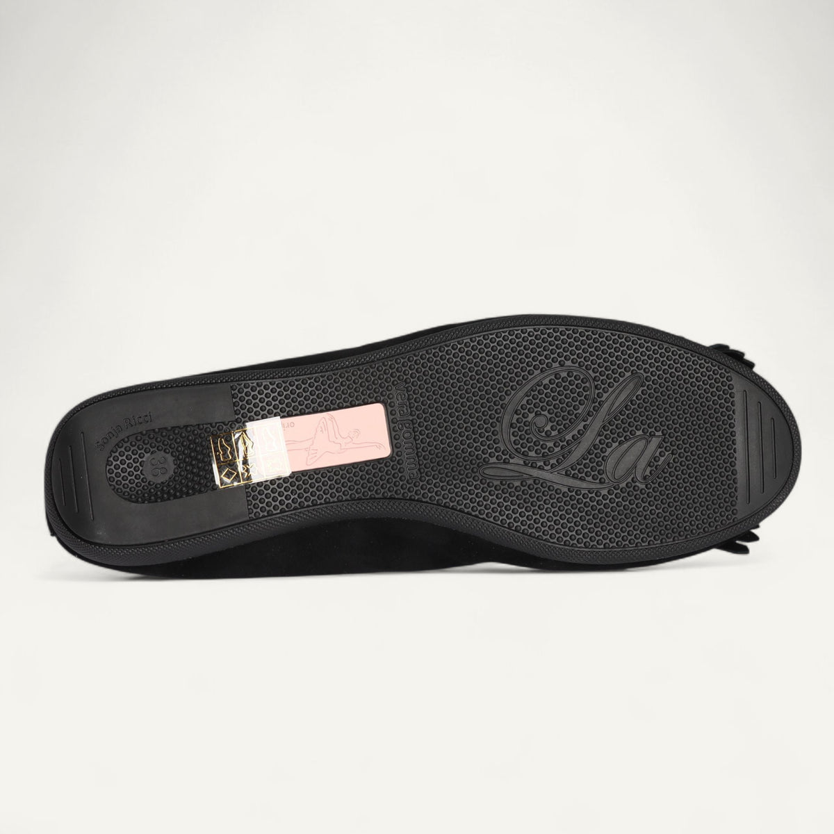 CAMBIO Winter women’s ballet flats in suede — Black, lambskin lining – C4-010