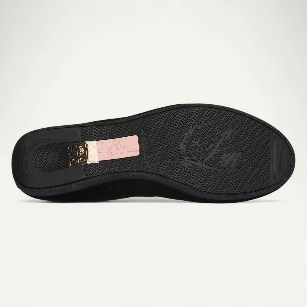 BASIC Damen-Ballerinas aus Veloursleder in Schwarz – C4-010 BASIC Ballerinas
