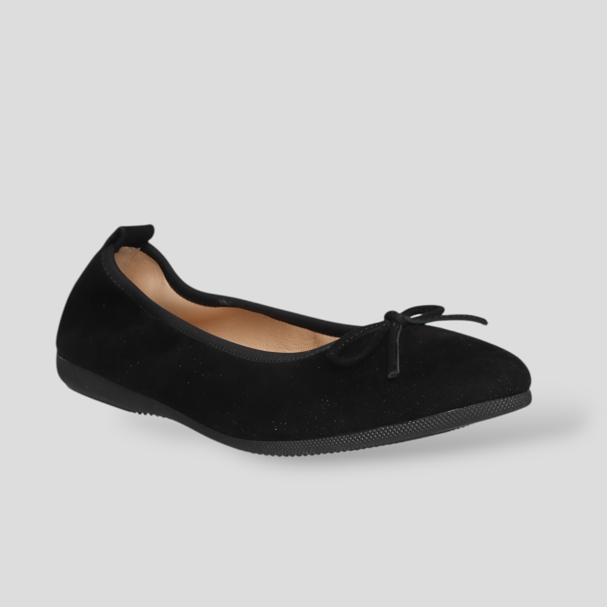 14W💕 La Ballerina CAMBIO – Ballerines femme en daim coloris lait-beige, doublées chaudement pour l'hiver