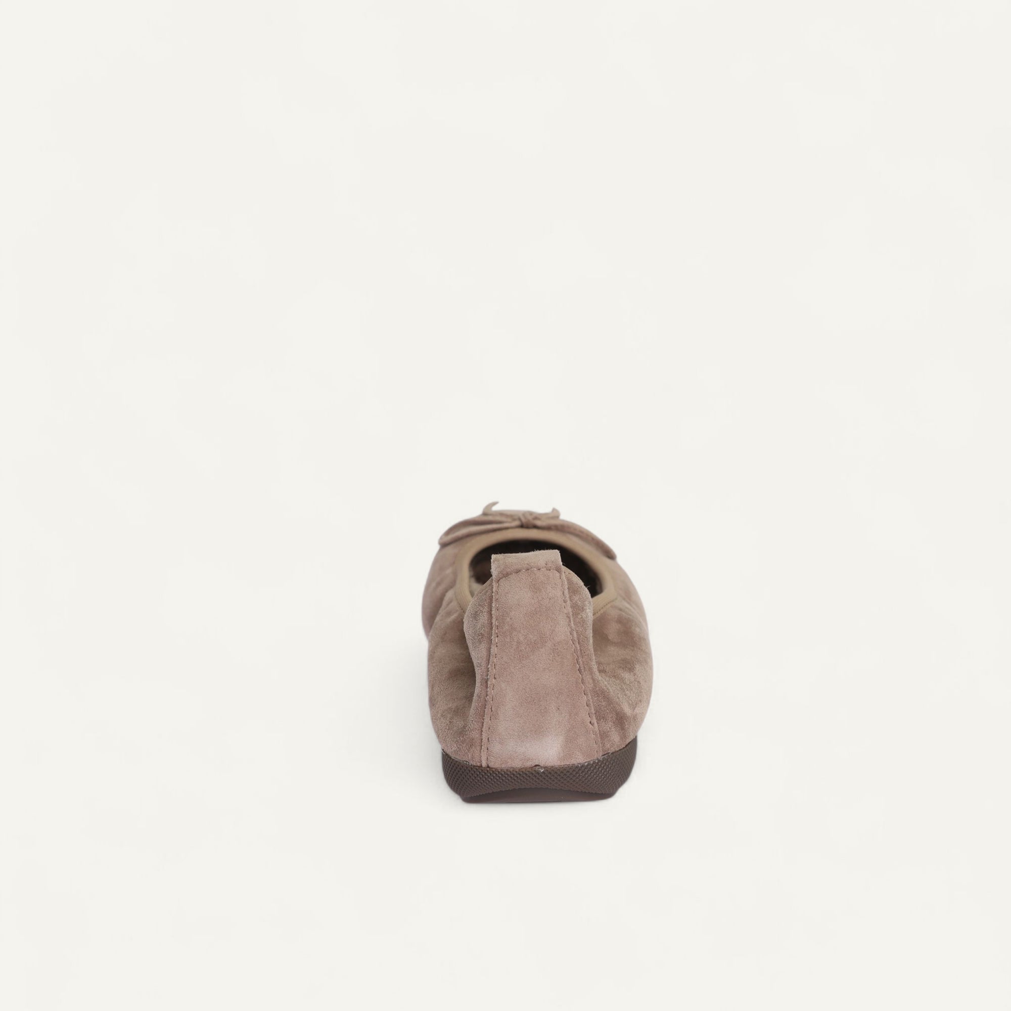 BASIC Winter Damen-Ballerinas aus Veloursleder in Taupe mit Lammfell – C5001-237 BASIC Winter Ballerinas
