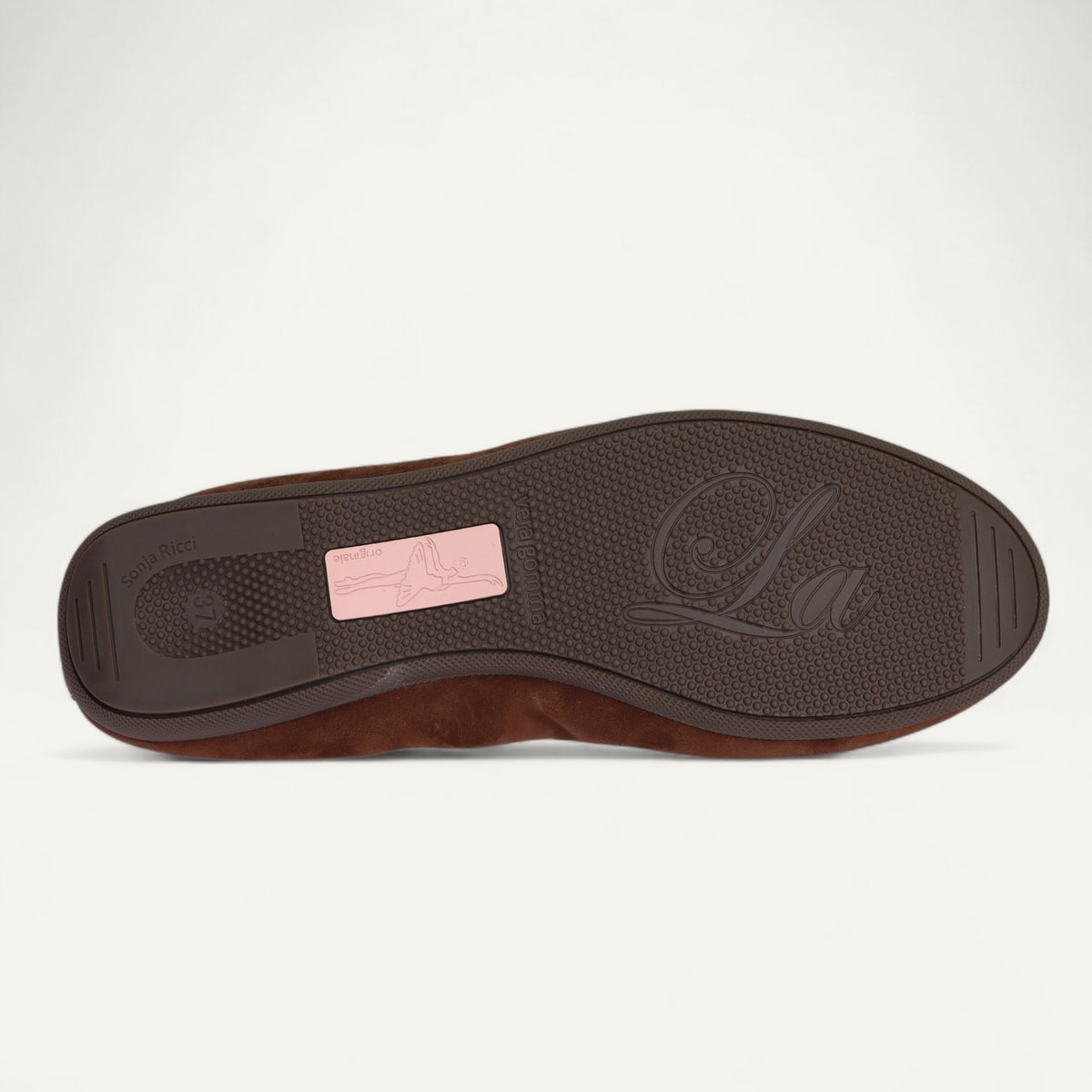 CAMBIO Winter women’s ballet flats in suede — Brown, lambskin lining – C9105-239