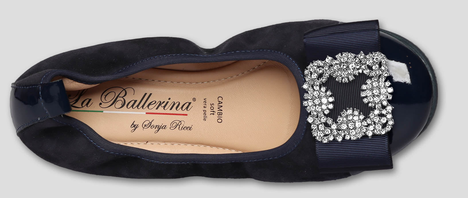 S76 💕La Ballerina cambio blau – elegante Leder-Ballerinas von Sonja Ricci - La Ballerina