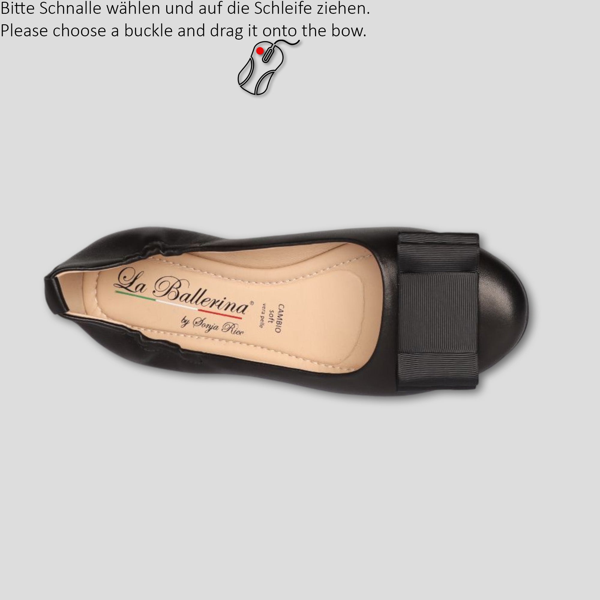 La Ballerina Leder Ballerina Schwarz (01) - La Ballerina