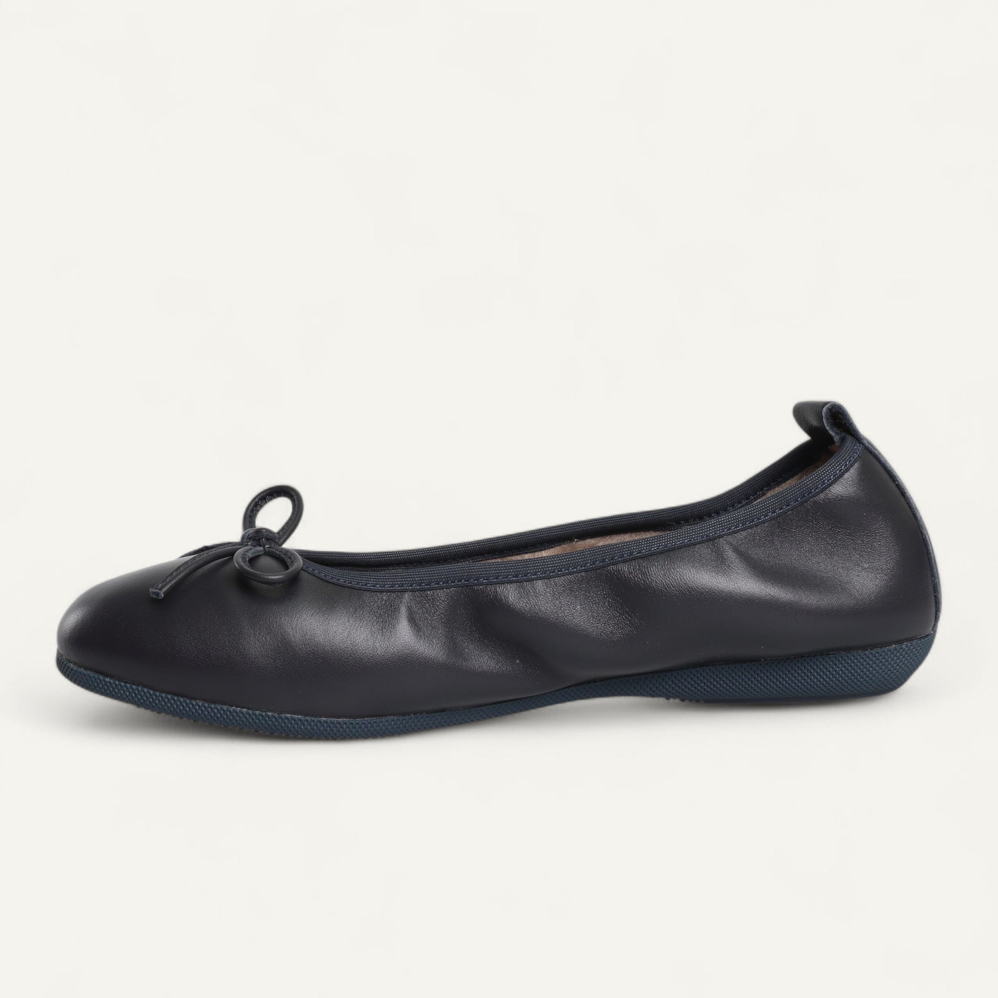 BASIC Winter Damen-Ballerinas aus Nappaleder in Blau mit Lammfell – N2-118 BASIC Winter Ballerinas