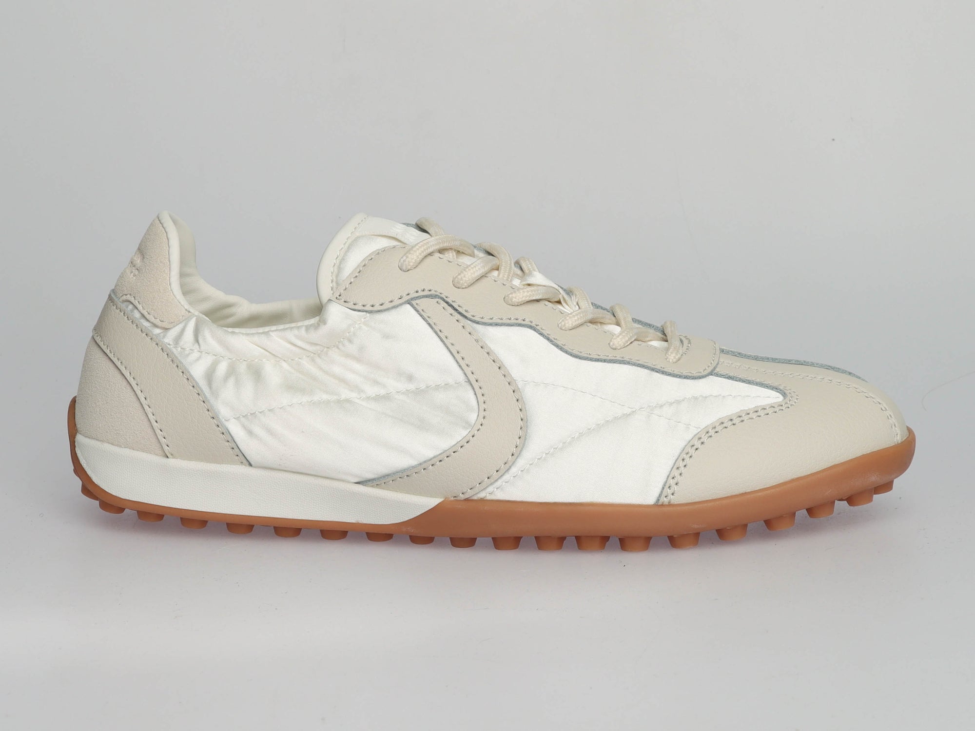 Premium Damen Sneaker Beige Multi – Leder &amp; Textil UP26AH003 BEIGE MULTI