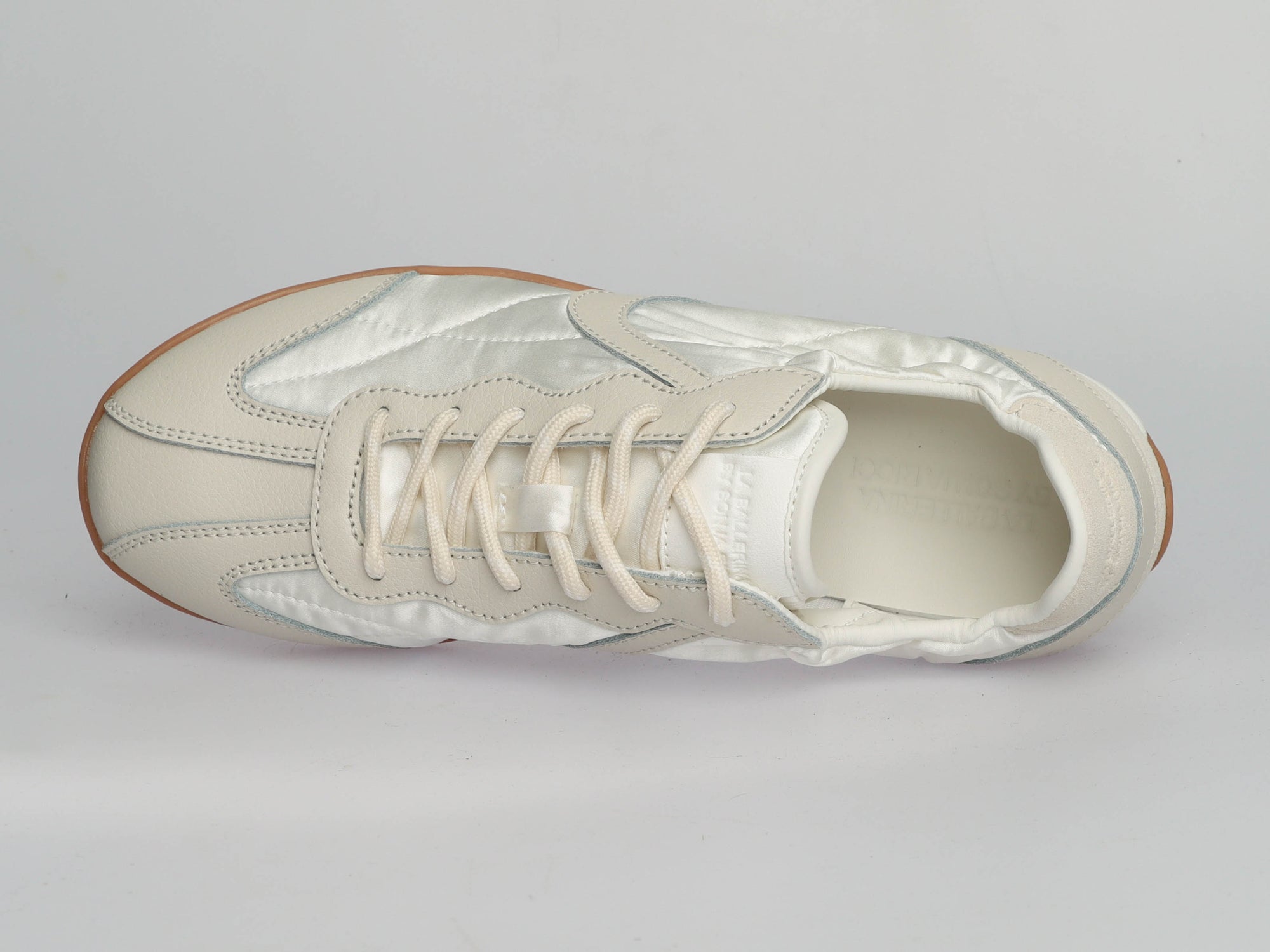 Premium Damen Sneaker Beige Multi – Leder &amp; Textil UP26AH003 BEIGE MULTI