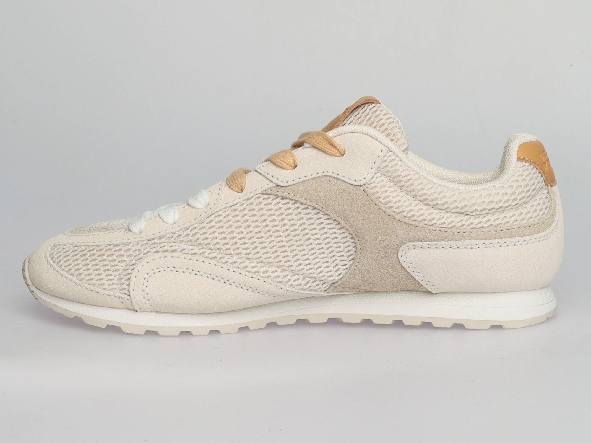 Premium Damen Sneaker Beige Ivory – Leder &amp; Textil | LA BALLERINA UP26AS017