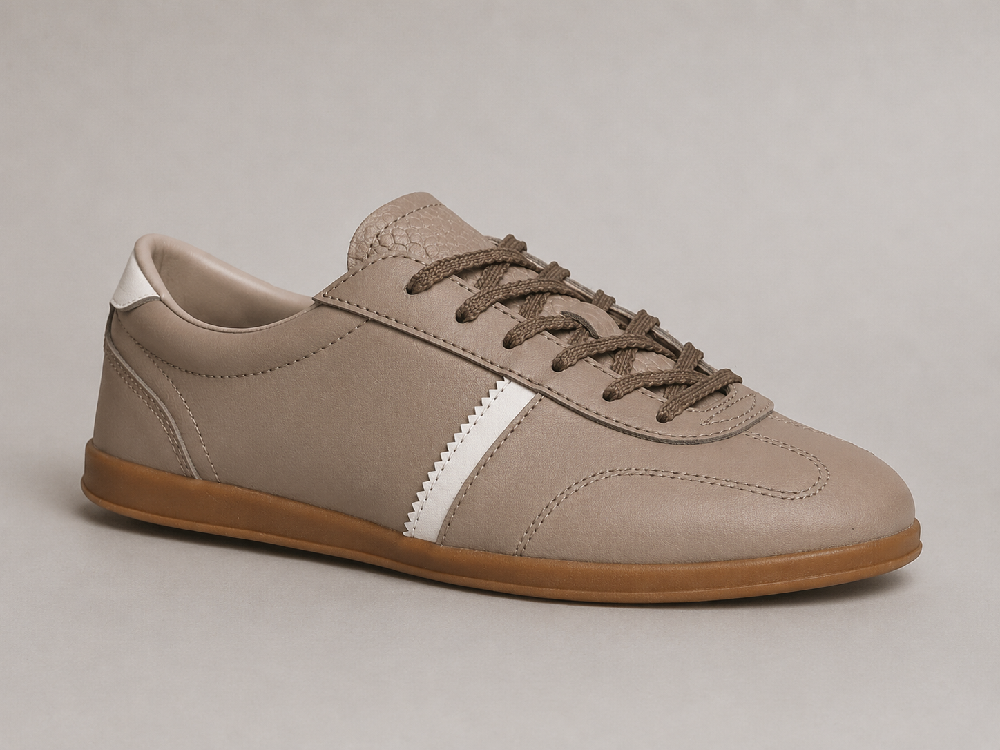 Premium Damen Sneaker Taupe – Leder | LA BALLERINA UP26AS017-top-441 - La Ballerina