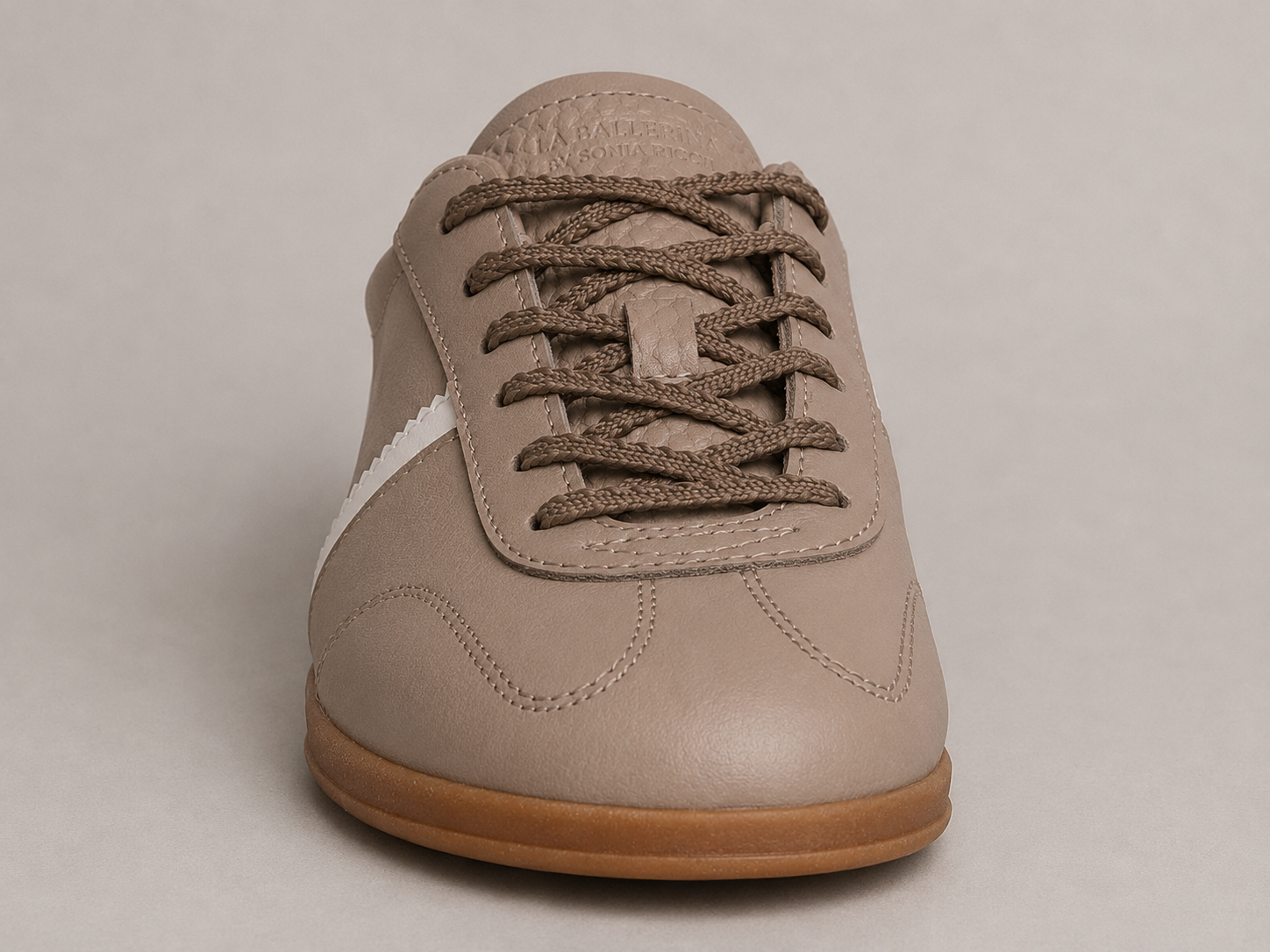 Premium Damen Sneaker Taupe – Leder | LA BALLERINA UP26AS017-top-441 - La Ballerina