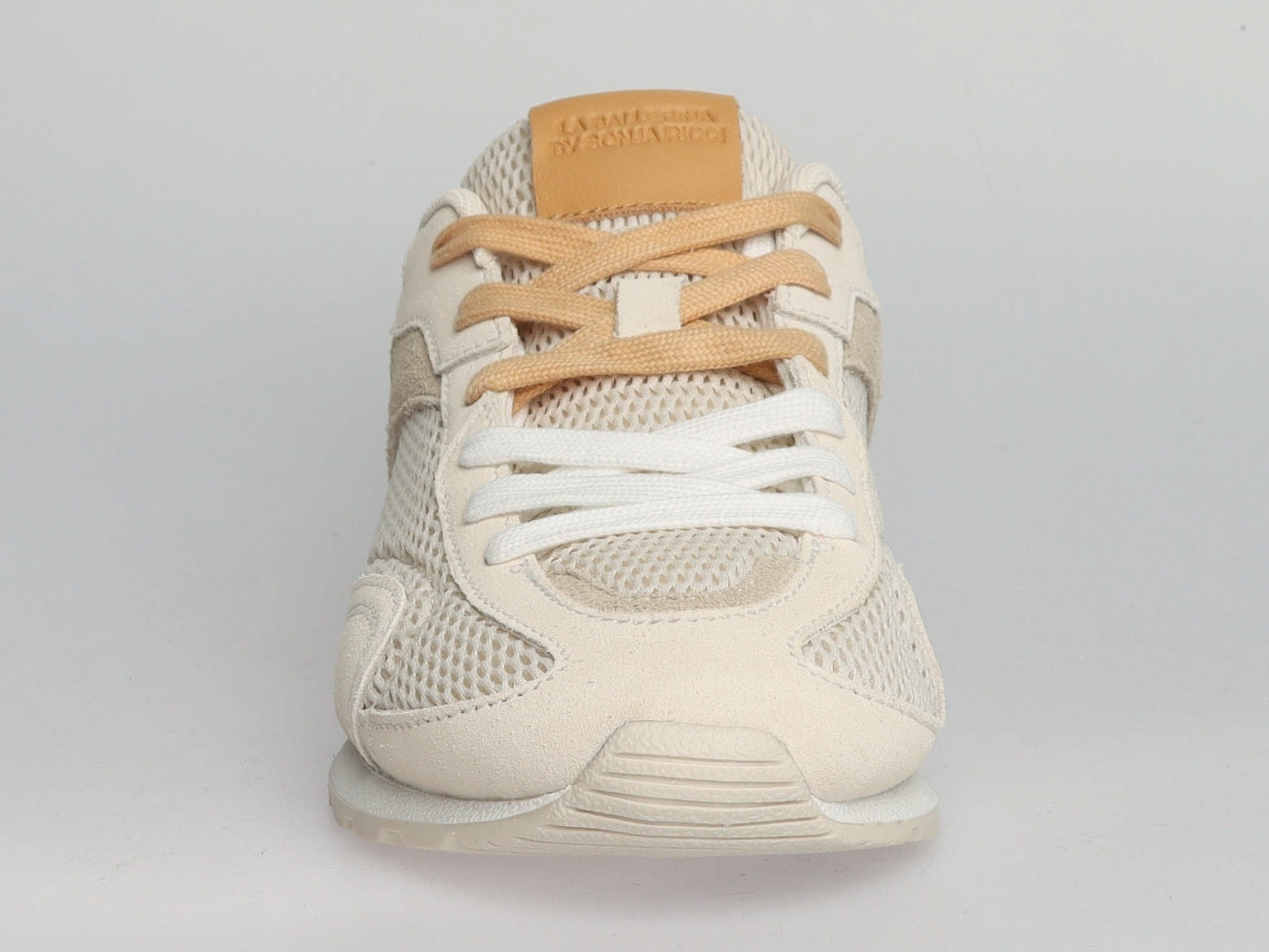 Premium Damen Sneaker Beige Ivory – Leder &amp; Textil | LA BALLERINA UP26AS017