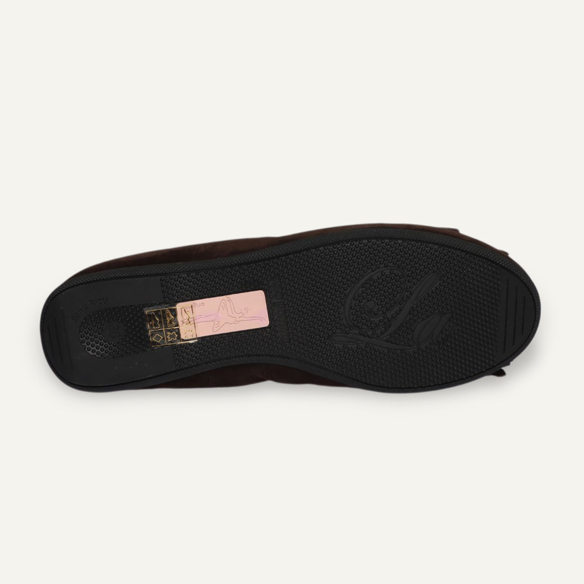 CAMBIO Damen-Ballerinas aus Veloursleder in Braun CAMBIO Ballerinas