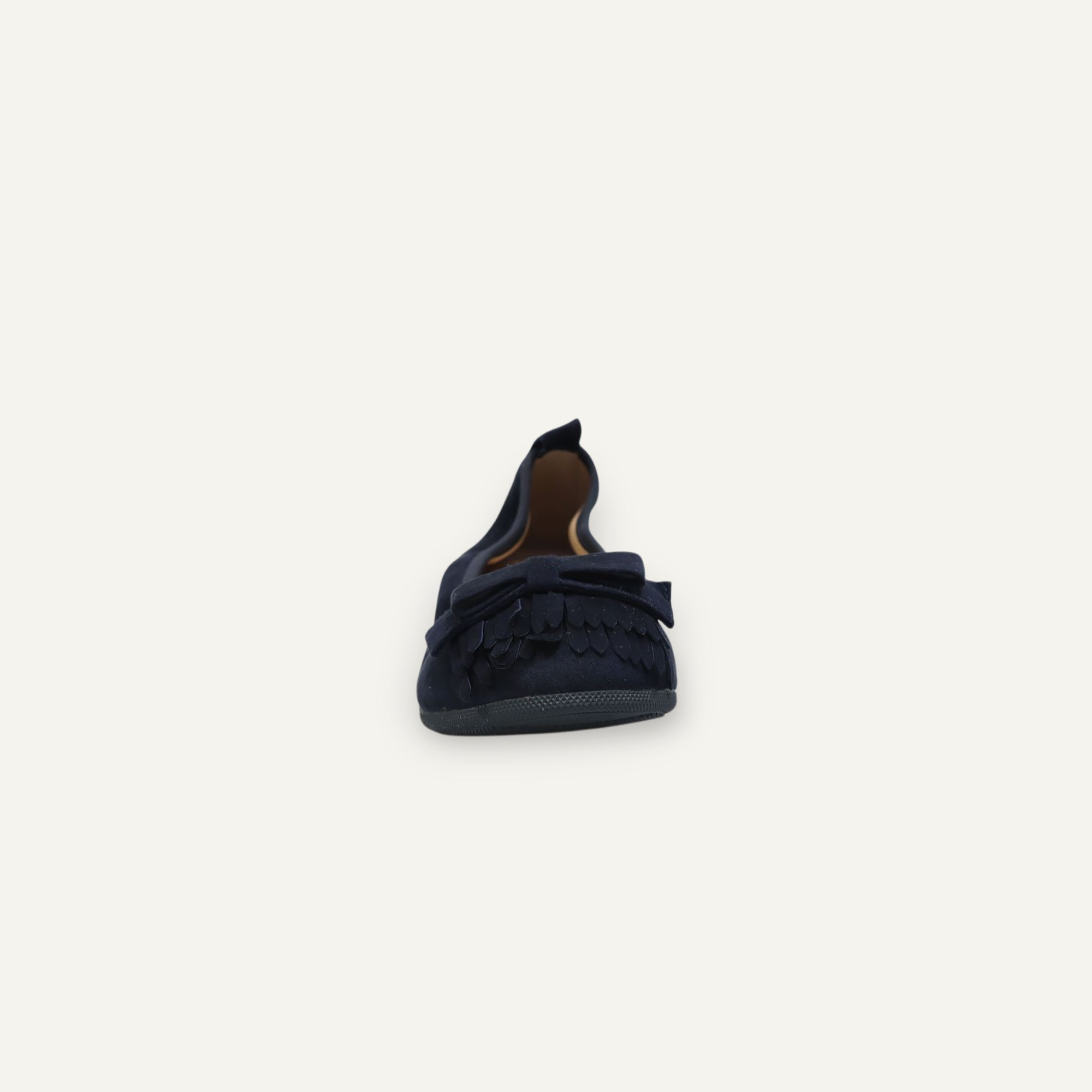 CAMBIO Damen-Ballerinas aus Veloursleder in Dunkelblau CAMBIO Ballerinas