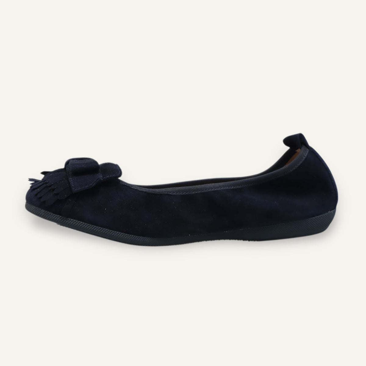 CAMBIO Damen-Ballerinas aus Veloursleder in Dunkelblau CAMBIO Ballerinas
