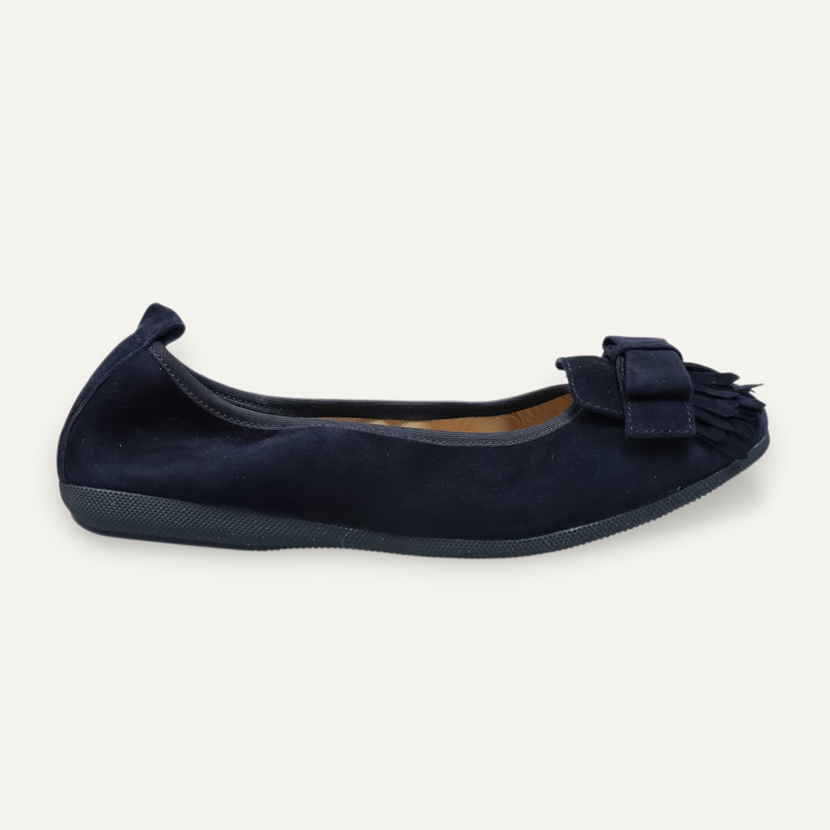 CAMBIO Damen-Ballerinas aus Veloursleder in Dunkelblau CAMBIO Ballerinas