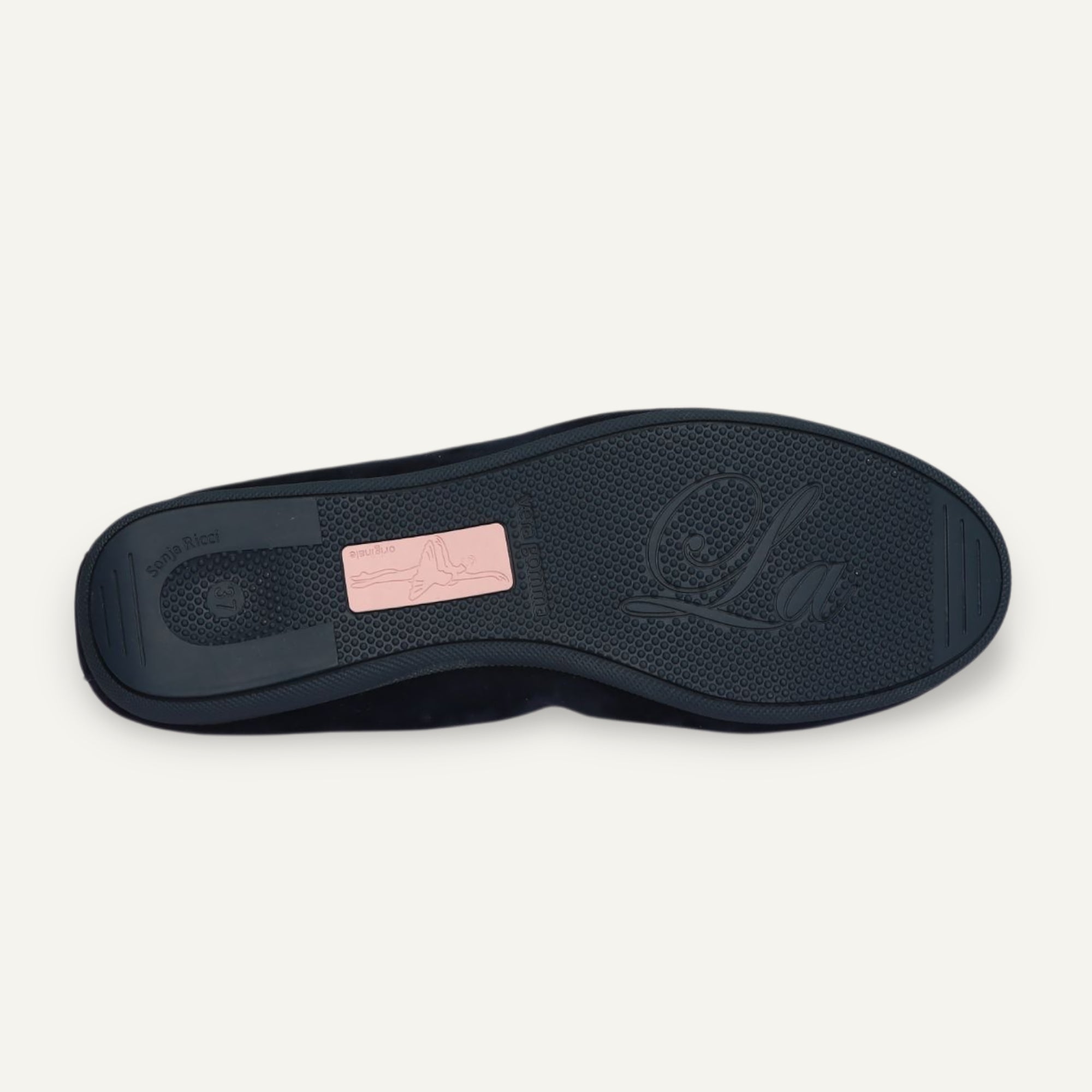 BASIC Damen-Ballerinas aus Veloursleder in Blau BASIC Ballerinas