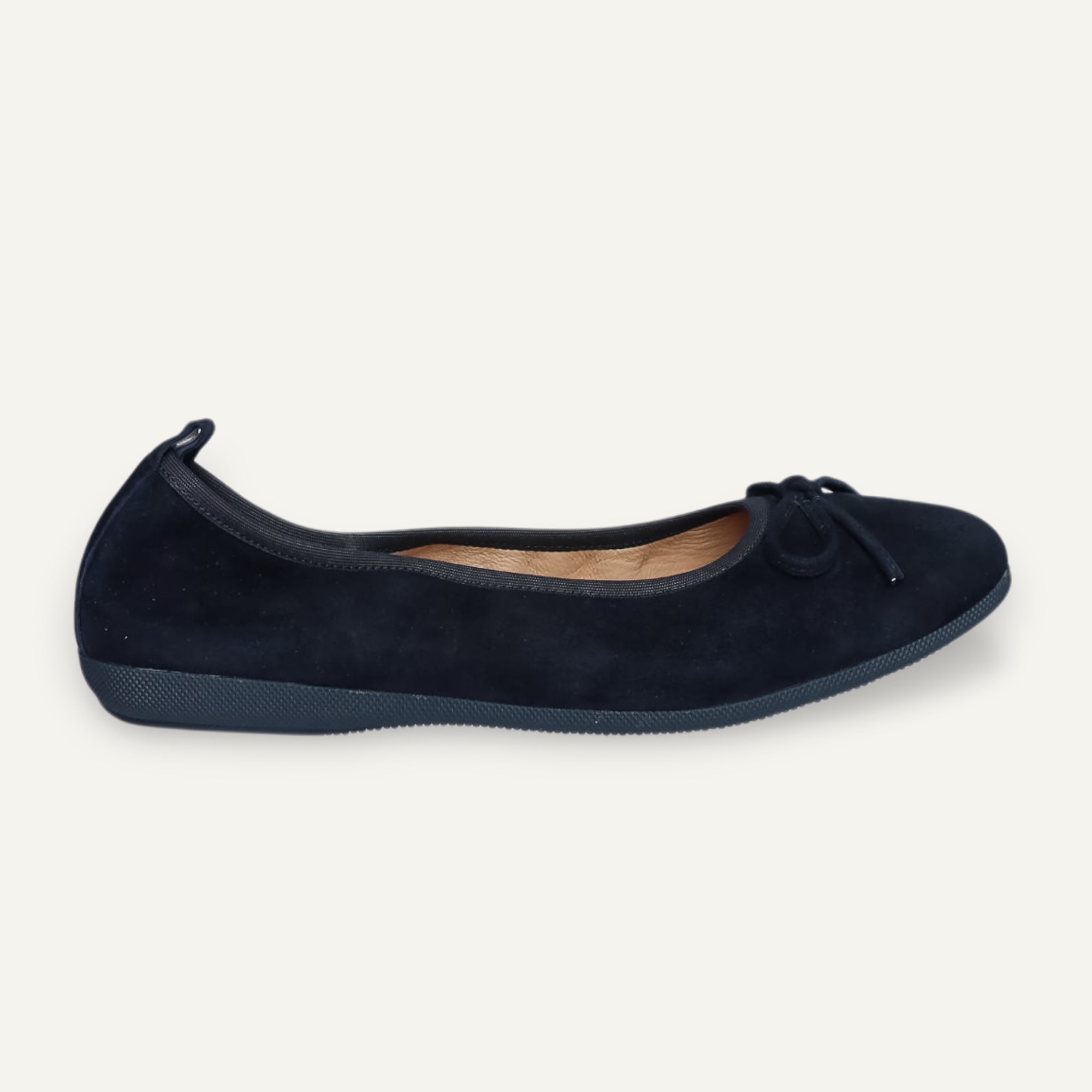 BASIC Damen-Ballerinas aus Veloursleder in Blau BASIC Ballerinas