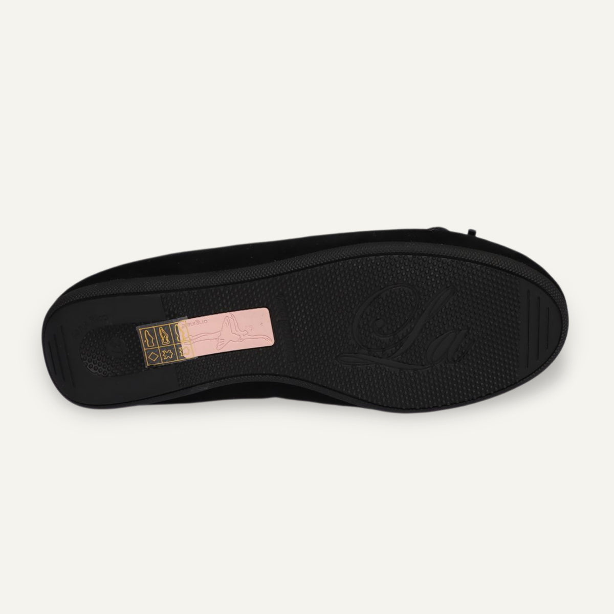 BASIC Winter Damen-Ballerinas aus Veloursleder in Schwarz mit Lammfell – C4-010 BASIC Winter Ballerinas
