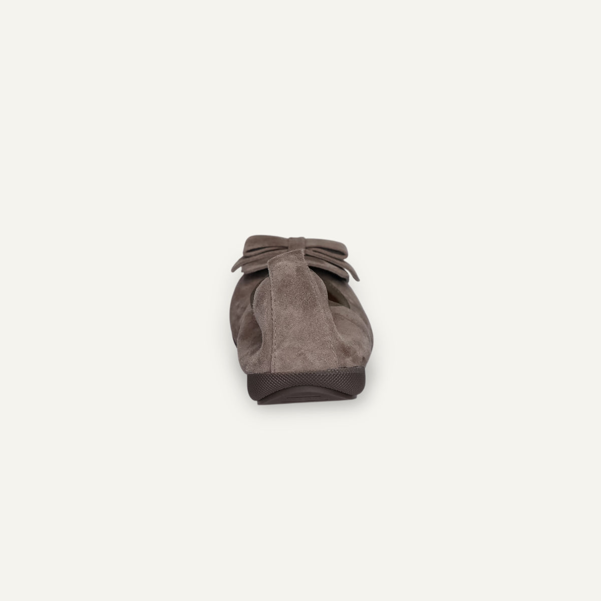 CAMBIO Damen-Ballerinas aus Veloursleder in Taupe – C5060 CAMBIO Ballerinas