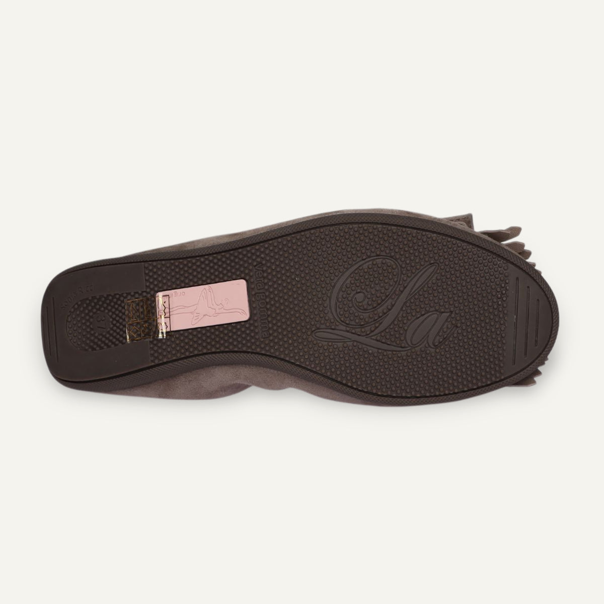 CAMBIO Damen-Ballerinas aus Veloursleder in Taupe – C5060 CAMBIO Ballerinas