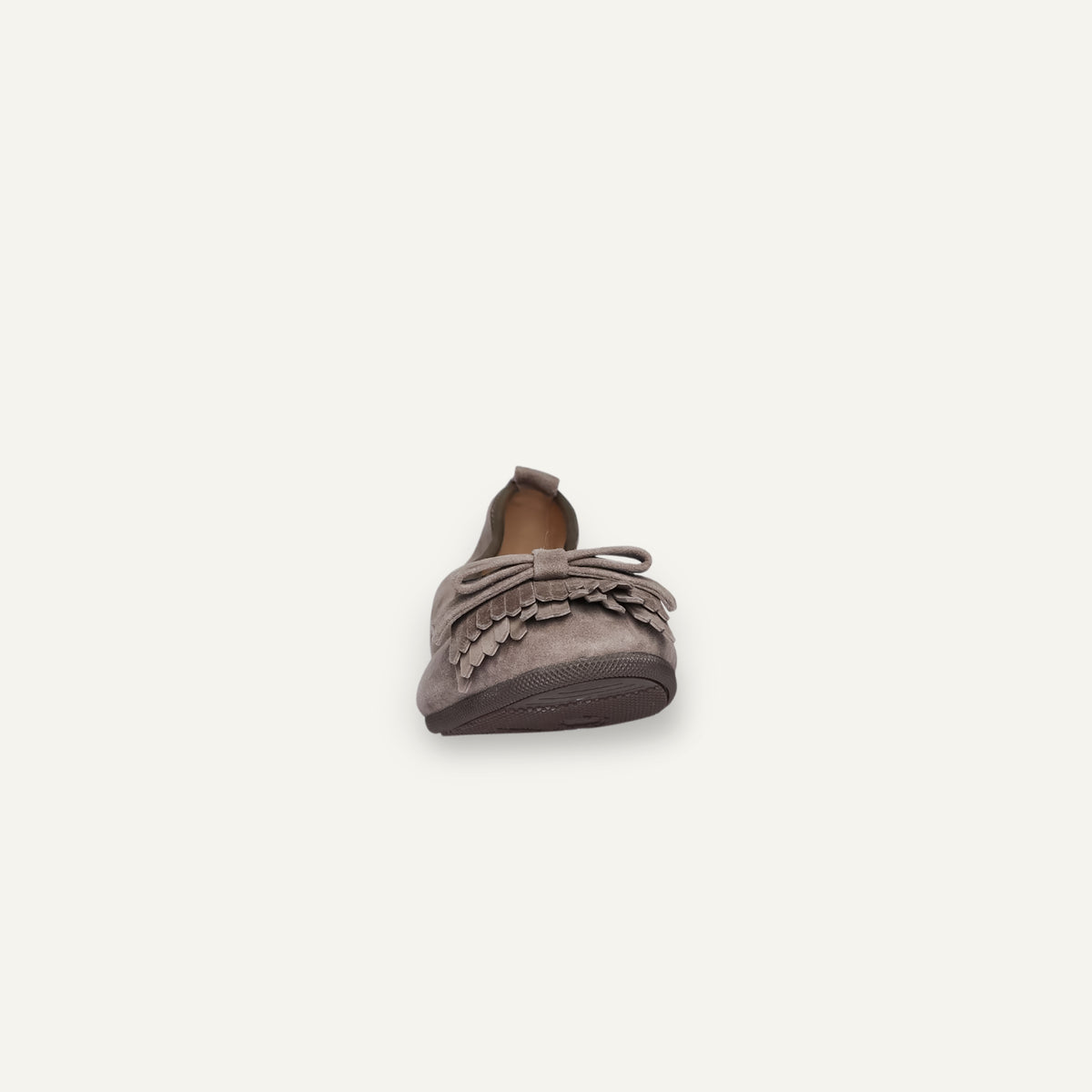 CAMBIO Damen-Ballerinas aus Veloursleder in Taupe – C5060 CAMBIO Ballerinas