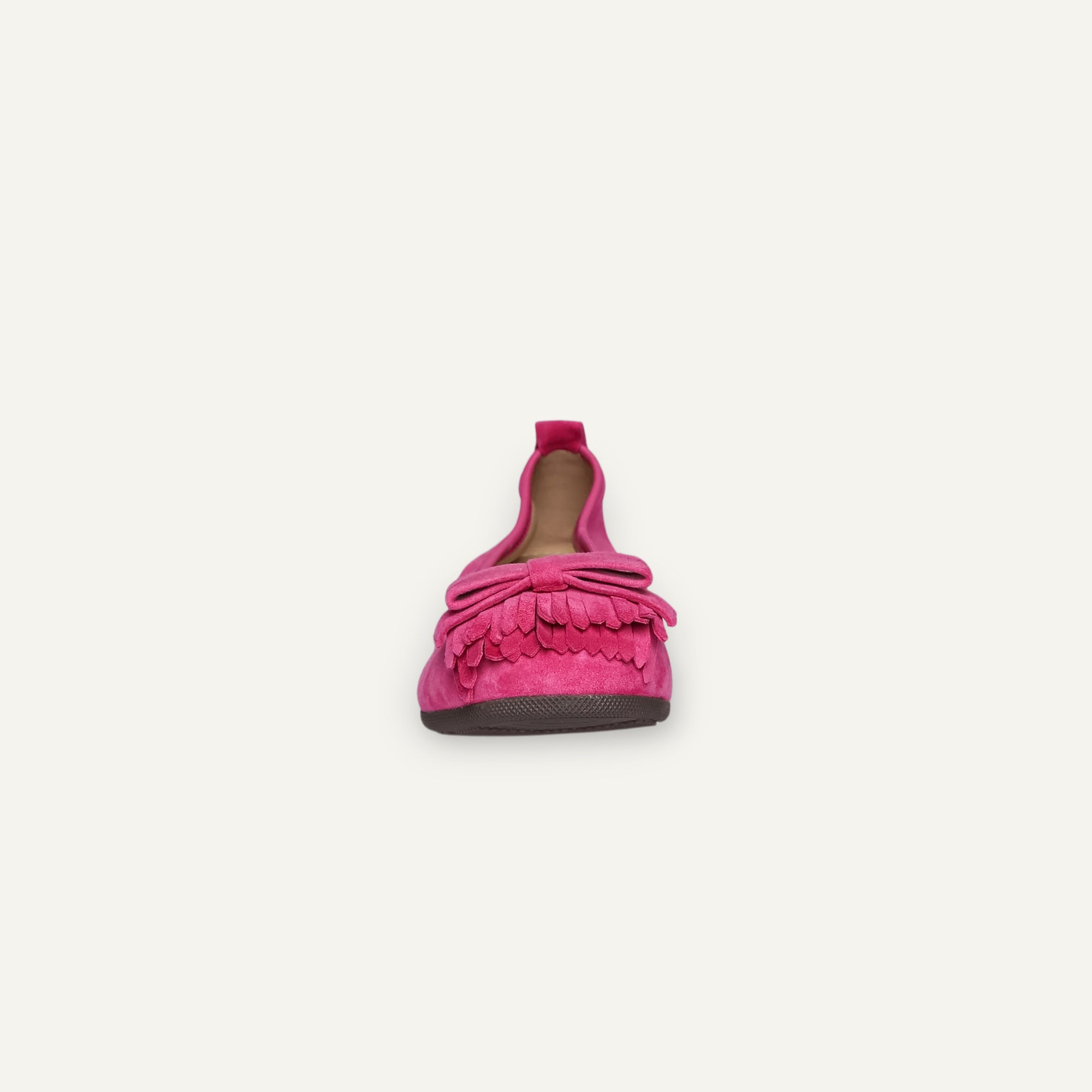 CAMBIO Damen-Ballerinas aus Veloursleder in Fuchsia CAMBIO Ballerinas