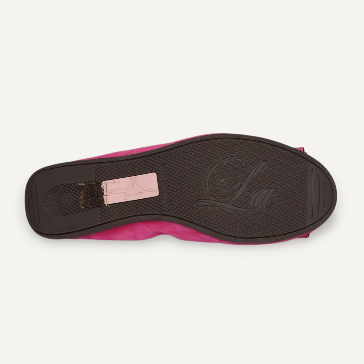 CAMBIO Damen-Ballerinas aus Veloursleder in Fuchsia CAMBIO Ballerinas