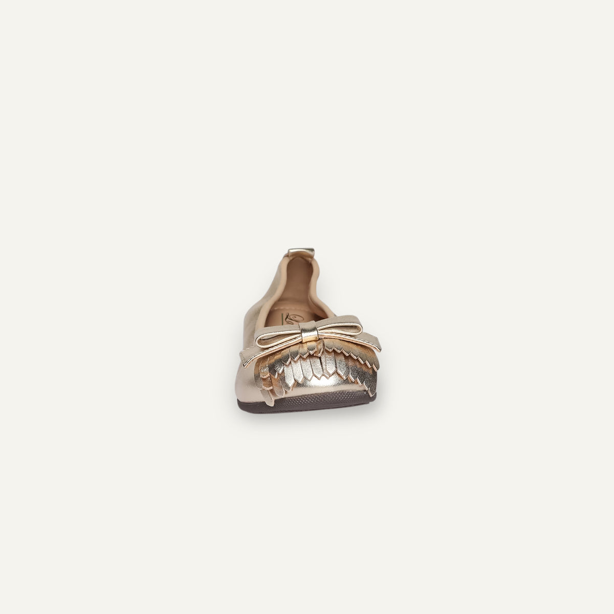 CAMBIO Damen-Ballerinas aus Laminato-Leder in Gold CAMBIO Ballerinas