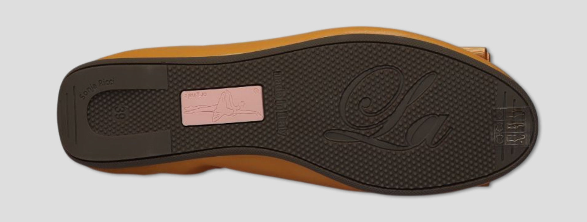 La Ballerina Soft – Bequeme Damen-Ballerinas aus Leder mit Elastik gelb [28]
