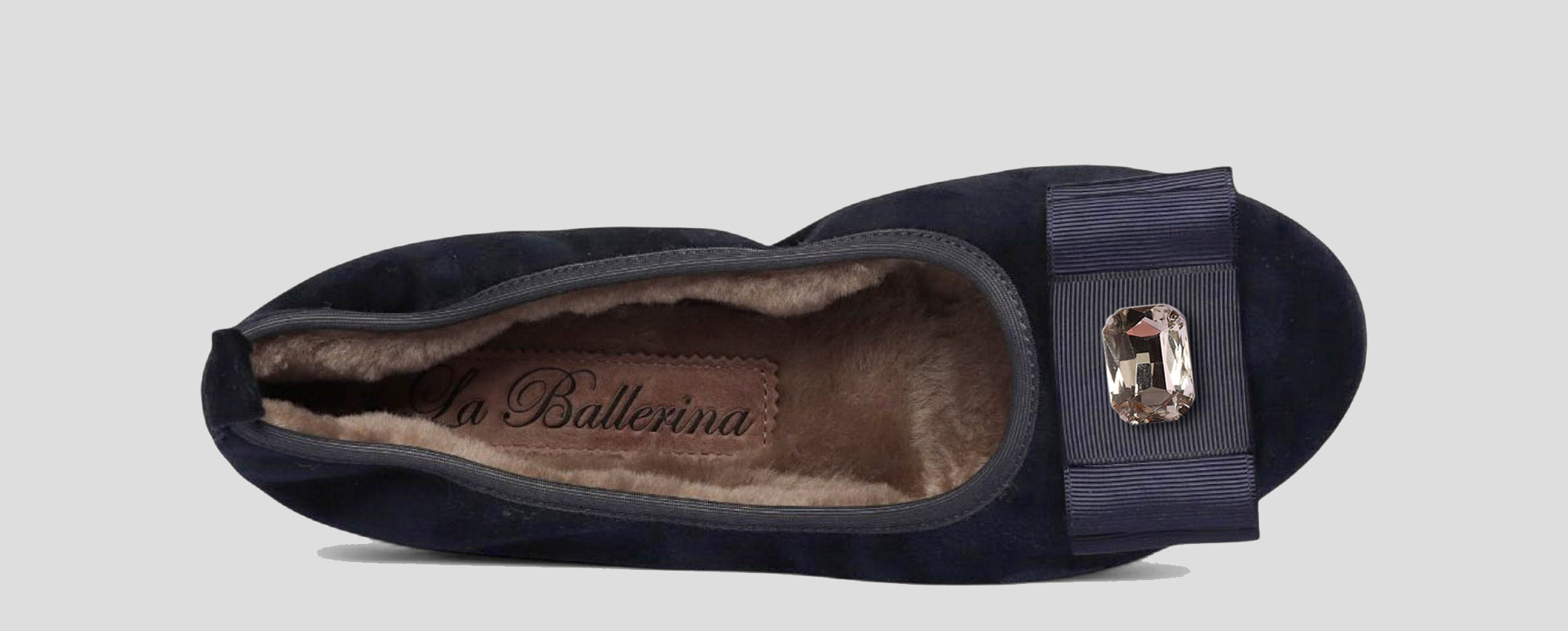 03W 💕La Ballerina CAMBIO Warmgefüttert Veloursleder blau - La Ballerina