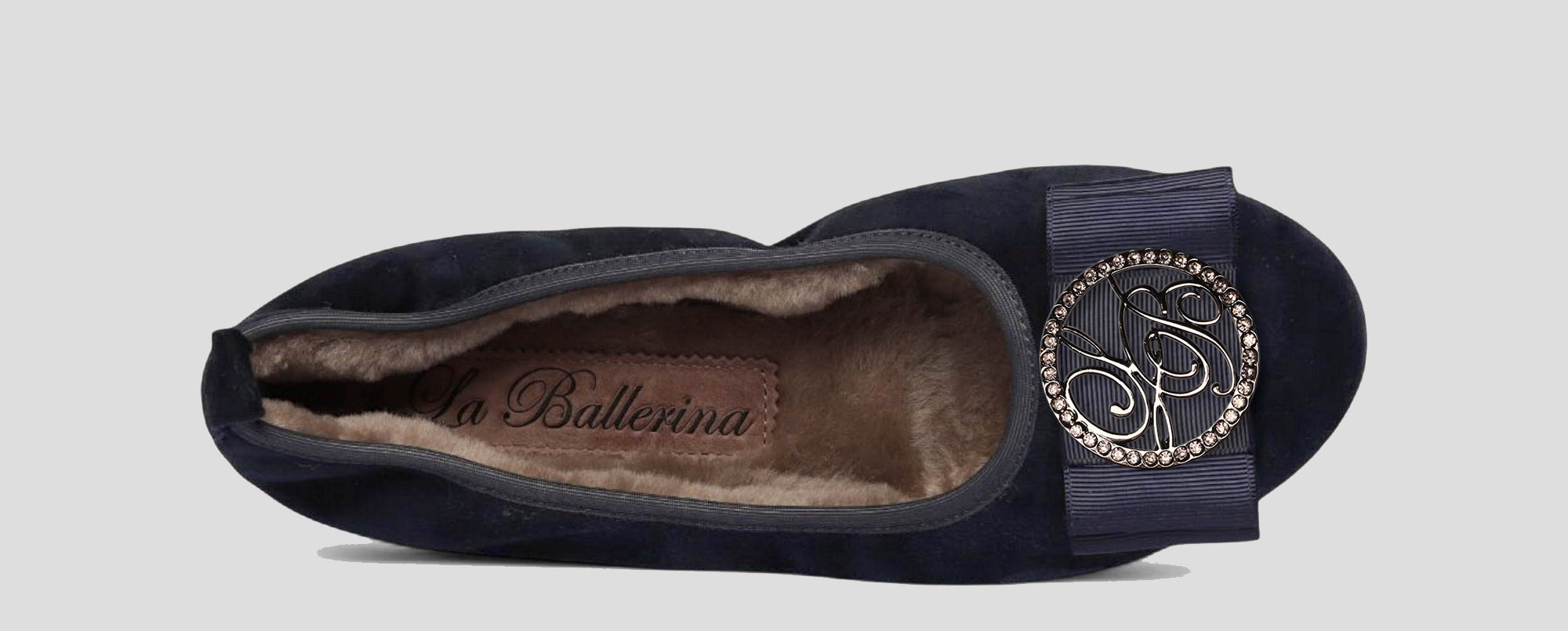 03W 💕La Ballerina CAMBIO Warmgefüttert Veloursleder blau - La Ballerina