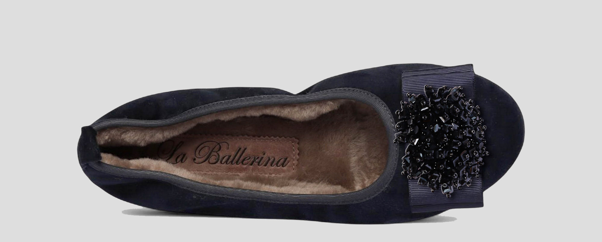 03W 💕La Ballerina CAMBIO Warmgefüttert Veloursleder blau - La Ballerina