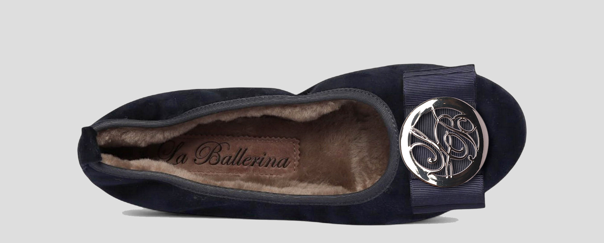 03W 💕La Ballerina CAMBIO Warmgefüttert Veloursleder blau - La Ballerina