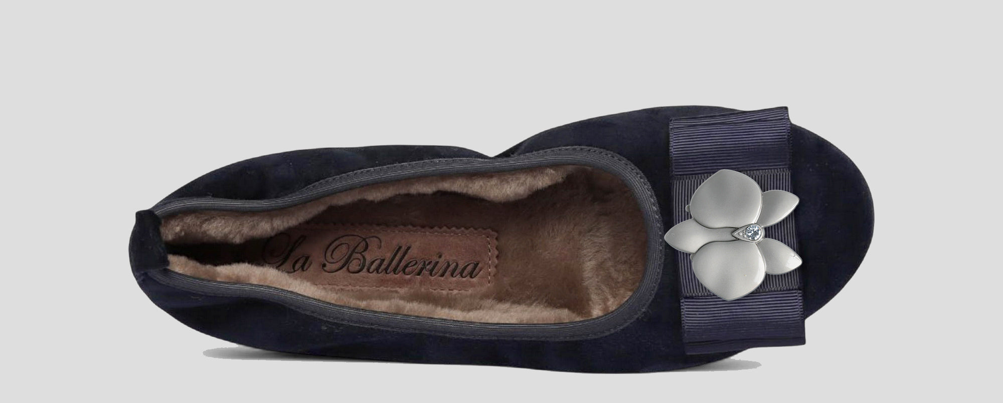 03W 💕La Ballerina CAMBIO Warmgefüttert Veloursleder blau - La Ballerina