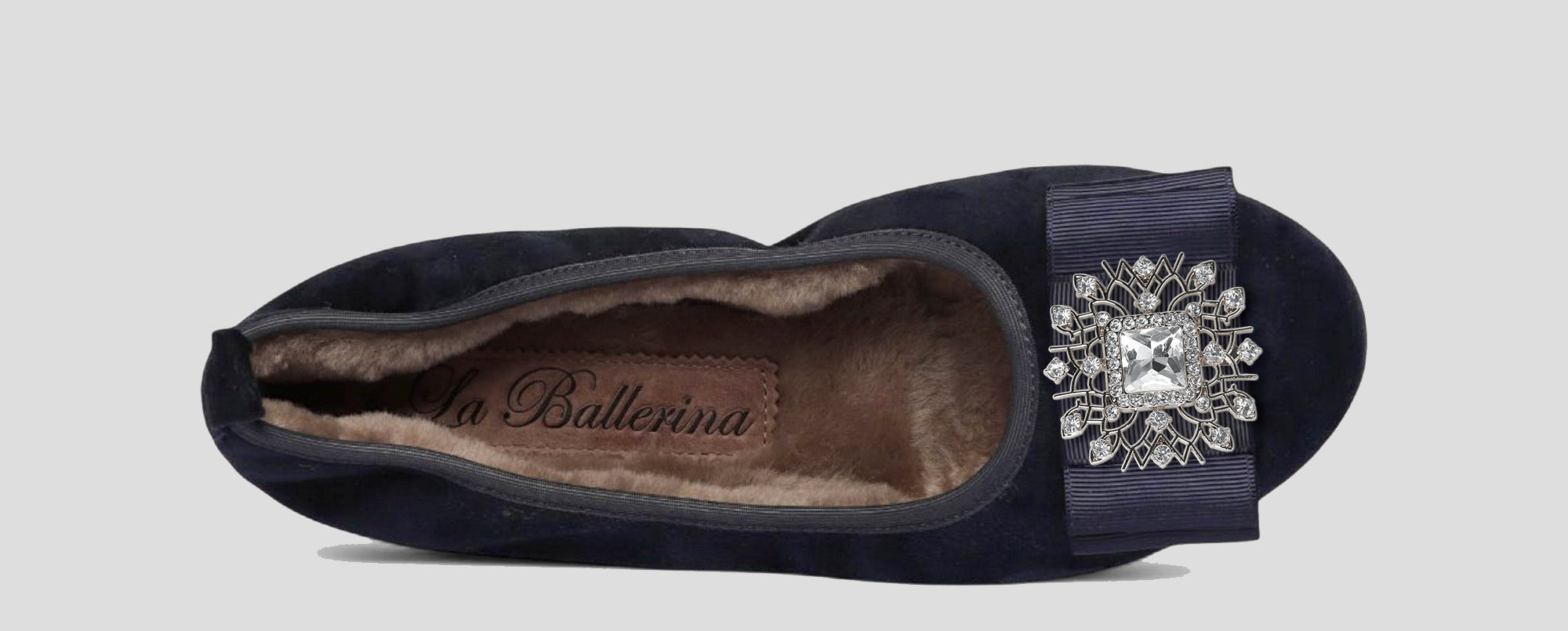 03W 💕La Ballerina CAMBIO Warmgefüttert Veloursleder blau - La Ballerina