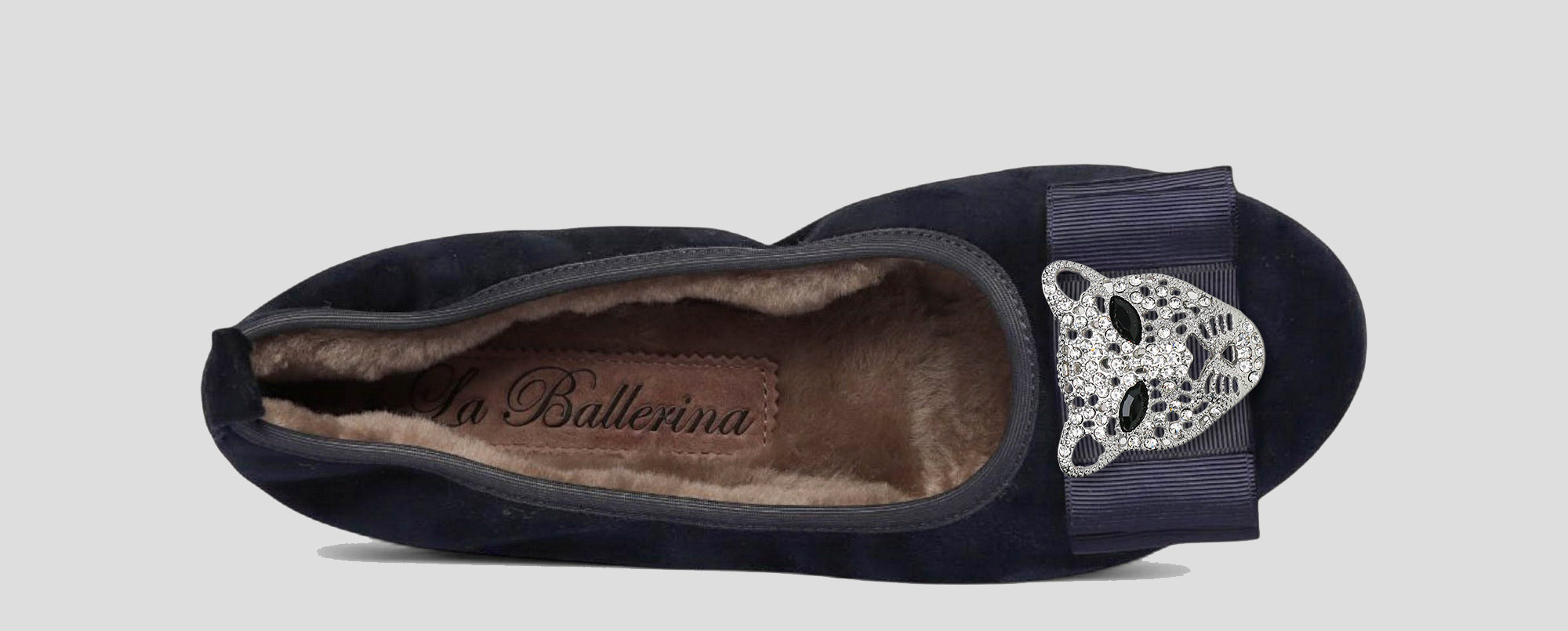 03W 💕La Ballerina CAMBIO Warmgefüttert Veloursleder blau - La Ballerina