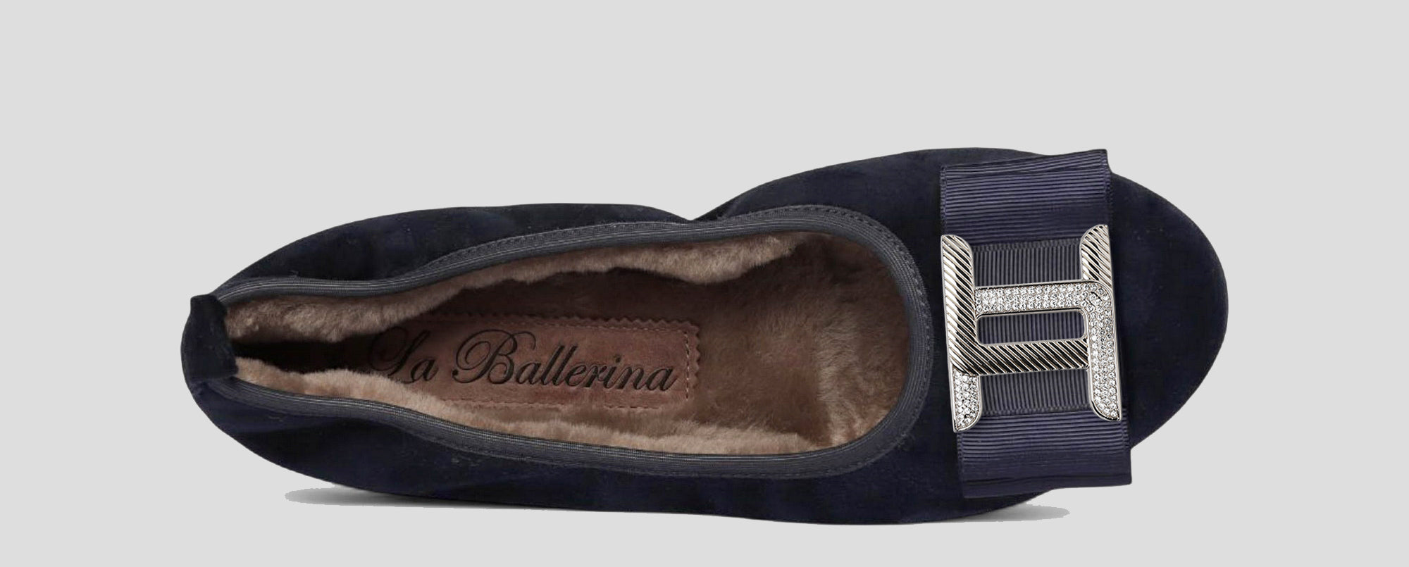 03W 💕La Ballerina CAMBIO Warmgefüttert Veloursleder blau - La Ballerina