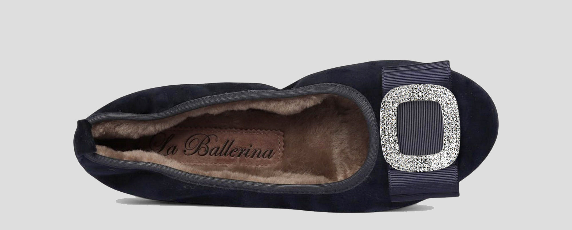 03W 💕La Ballerina CAMBIO Warmgefüttert Veloursleder blau - La Ballerina