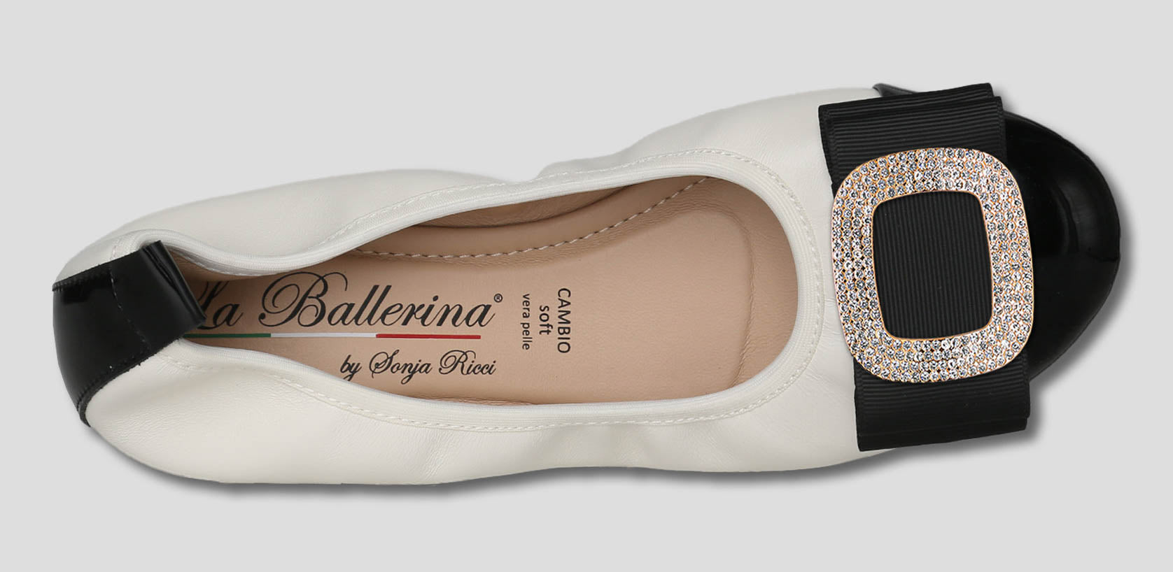 NAPPA-VERNICE BIANCO-NERO - La Ballerina