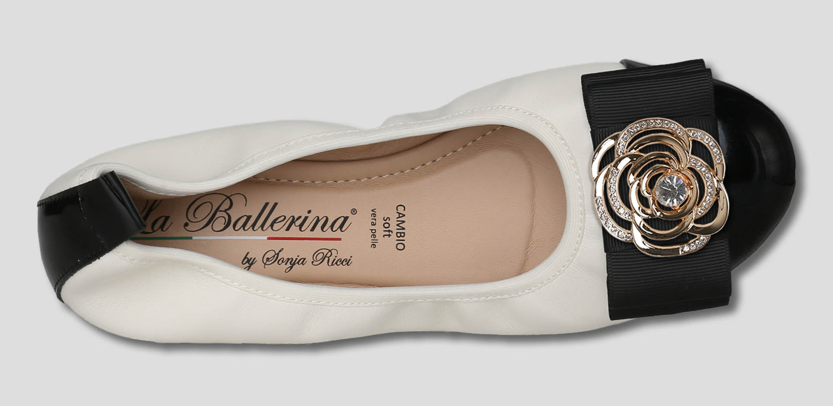 NAPPA-VERNICE BIANCO-NERO - La Ballerina