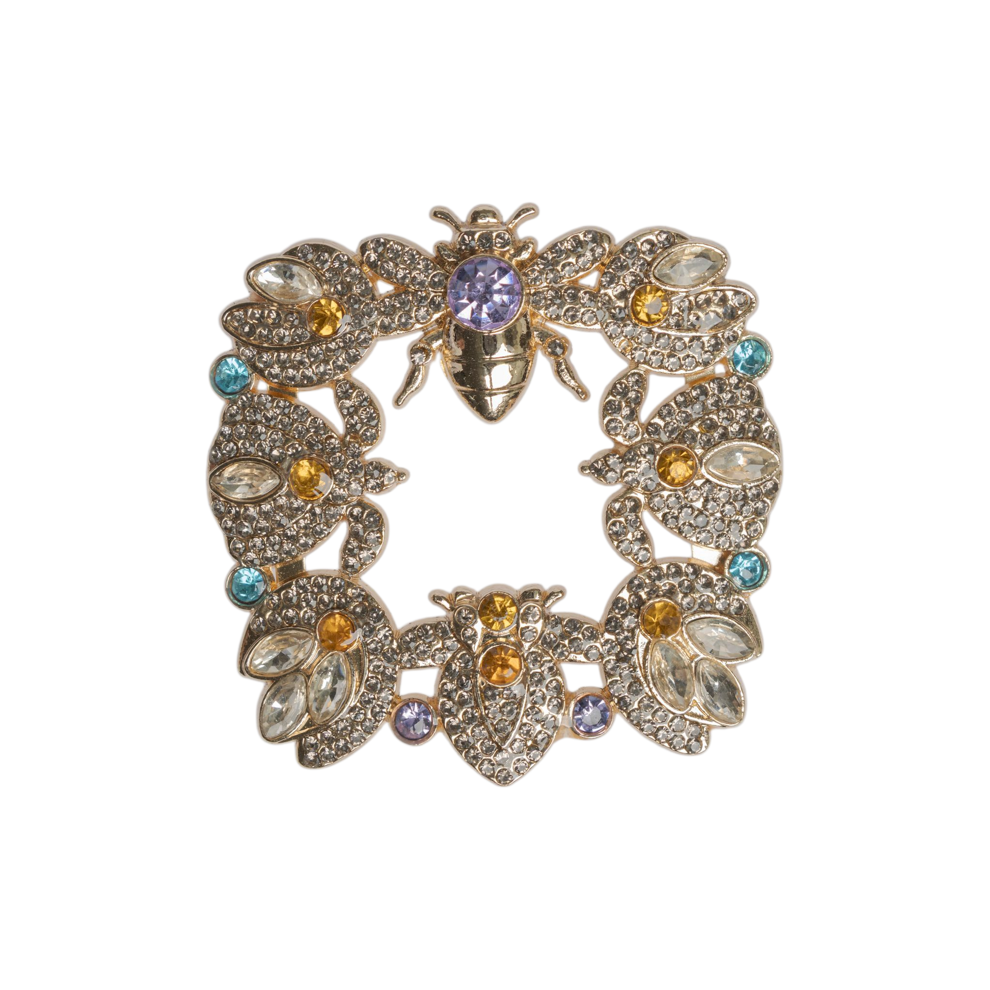CAMBIO Schnalle Flora Gold/Multicolor CAMBIO Schnallen & Schmuck