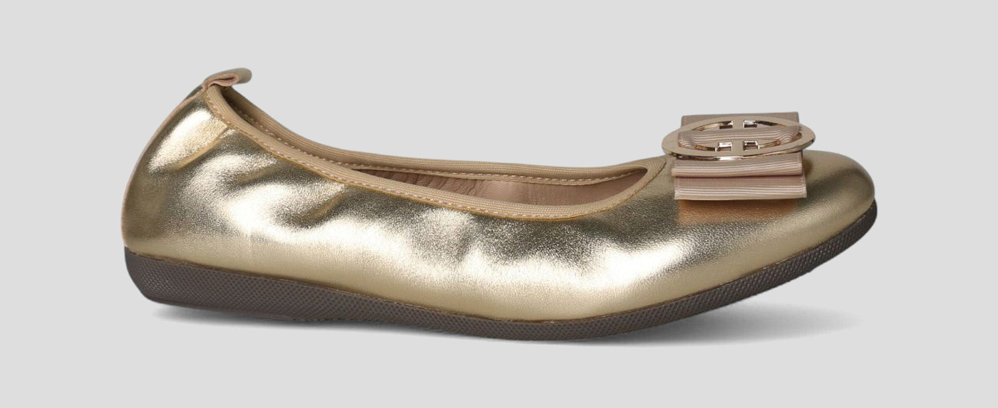 S34 💕 LA BALLERINA CAMBIO METALLIC LEDER GOLD - La Ballerina