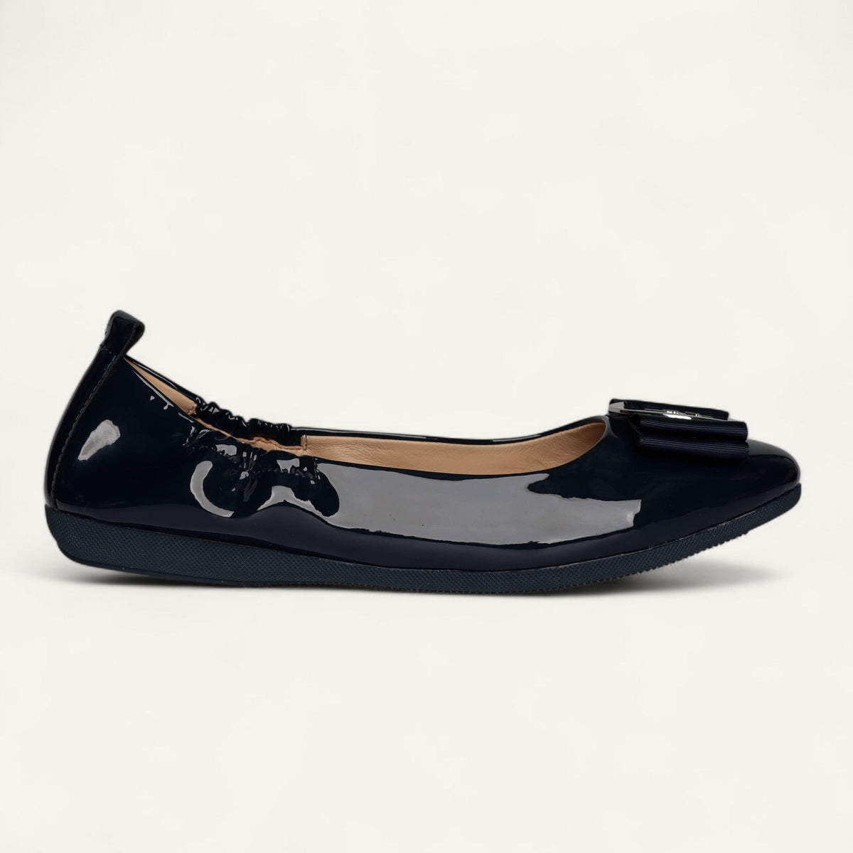 CAMBIO ballet flats in dark blue patent leather – size 41 – Left-side view