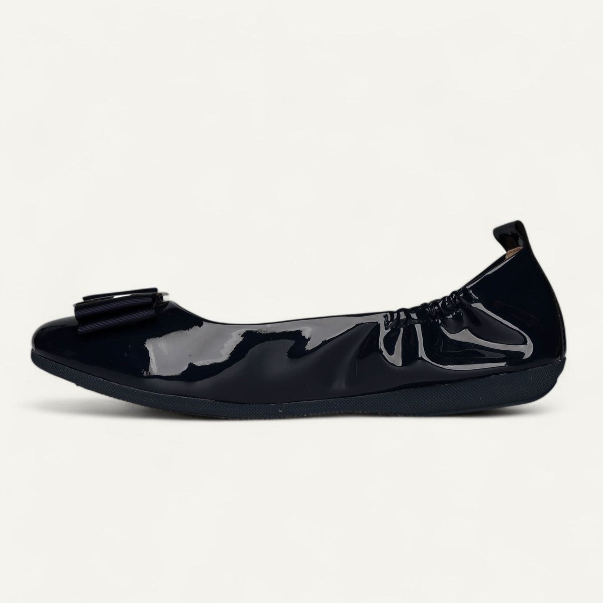 CAMBIO ballet flats in dark blue patent leather – size 41 – Right-side view