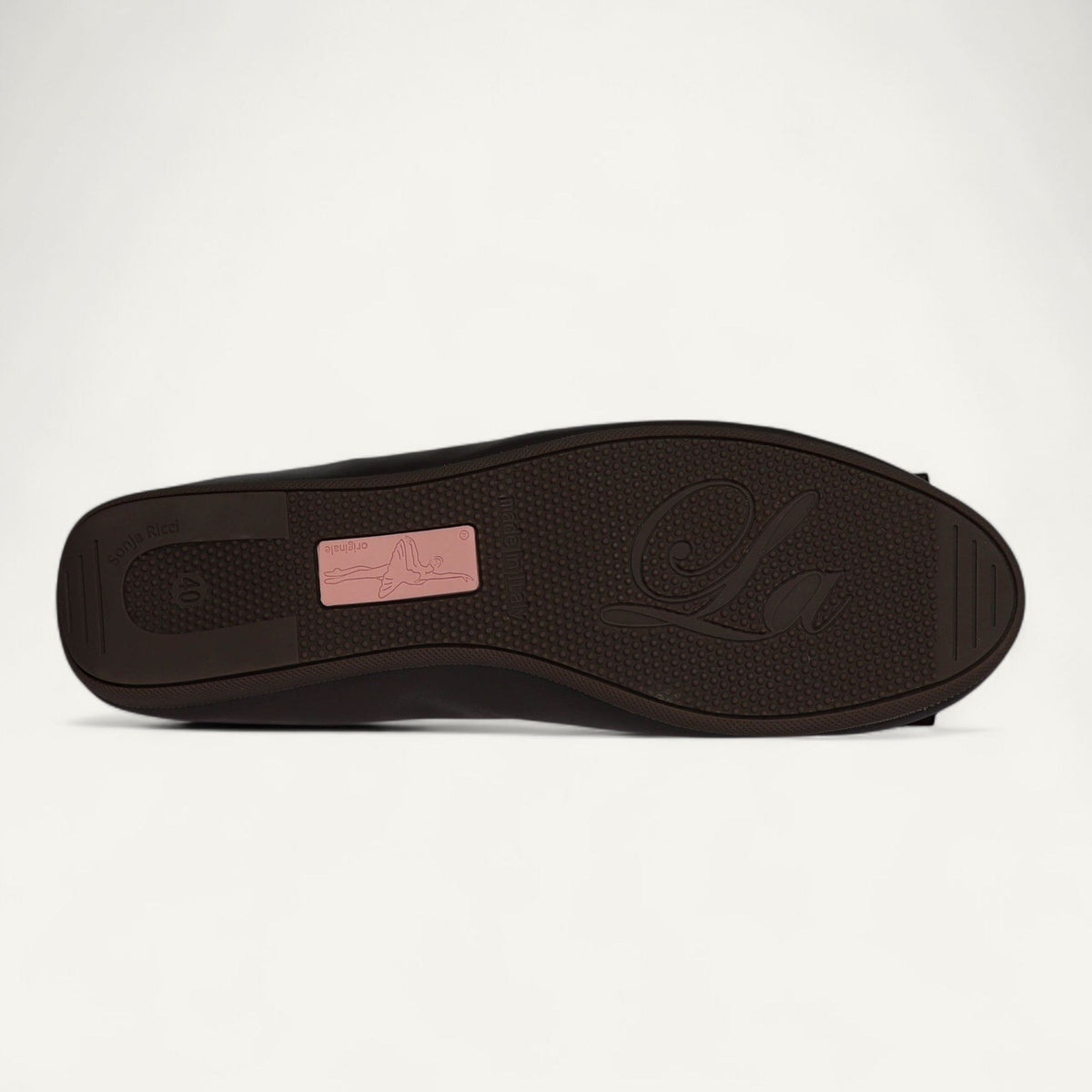 CAMBIO ballet flats in dark brown nappa leather – size 40 – Outsole
