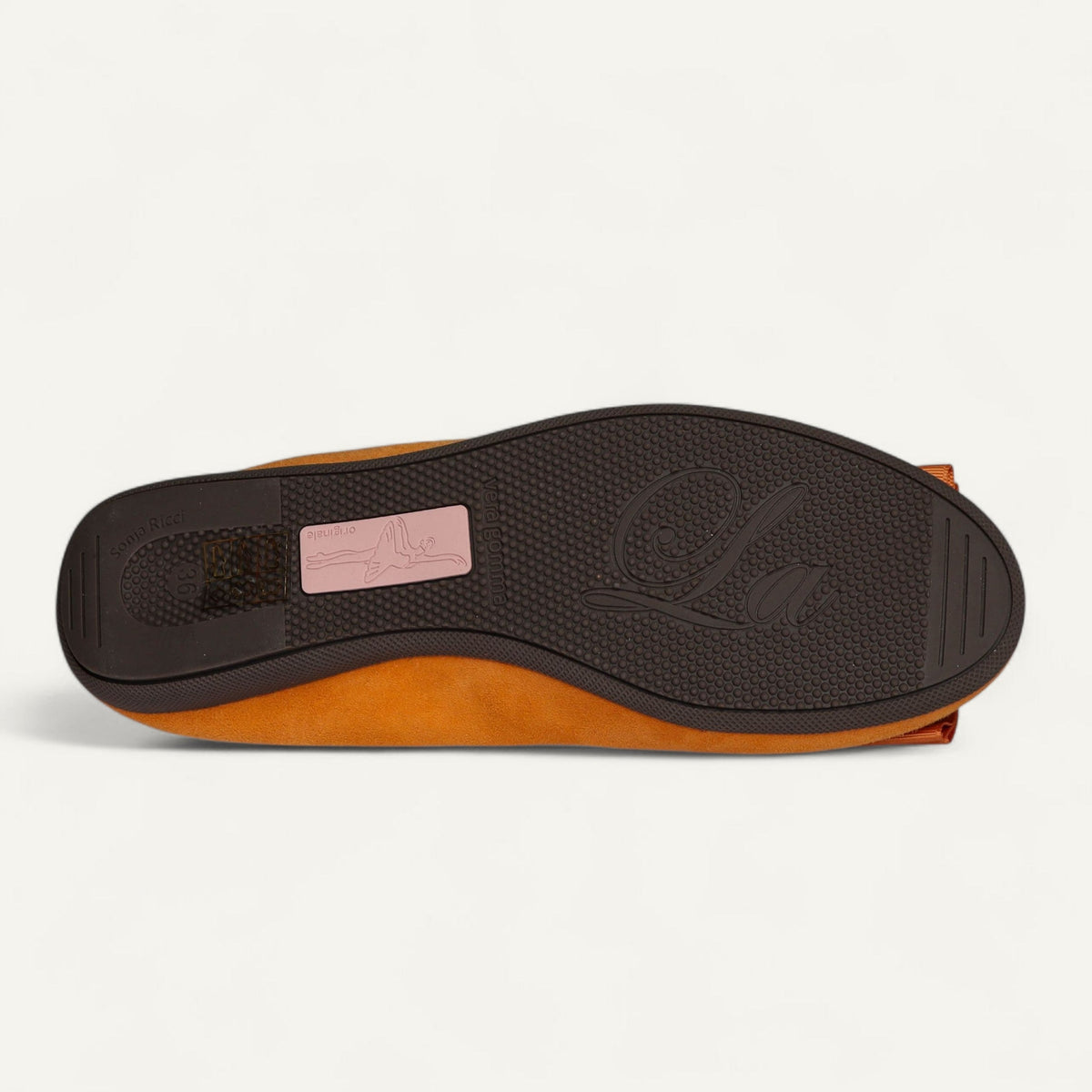 CAMBIO ballet flats in orange suede – size 36 – Outsole