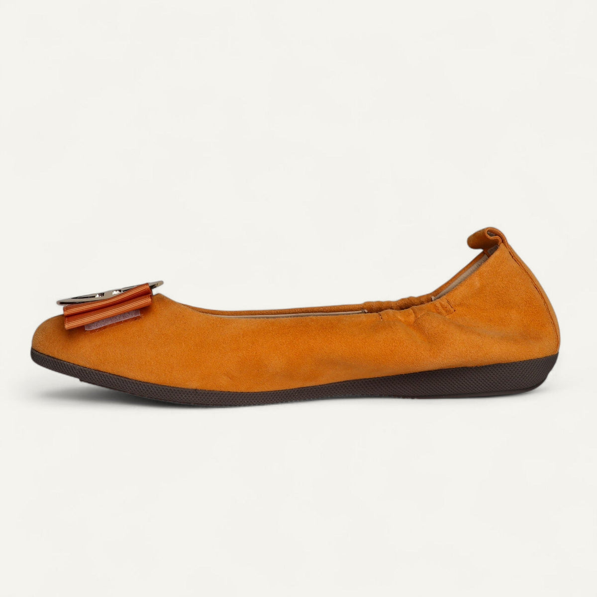 CAMBIO ballet flats in orange suede – size 36 – Right-side view