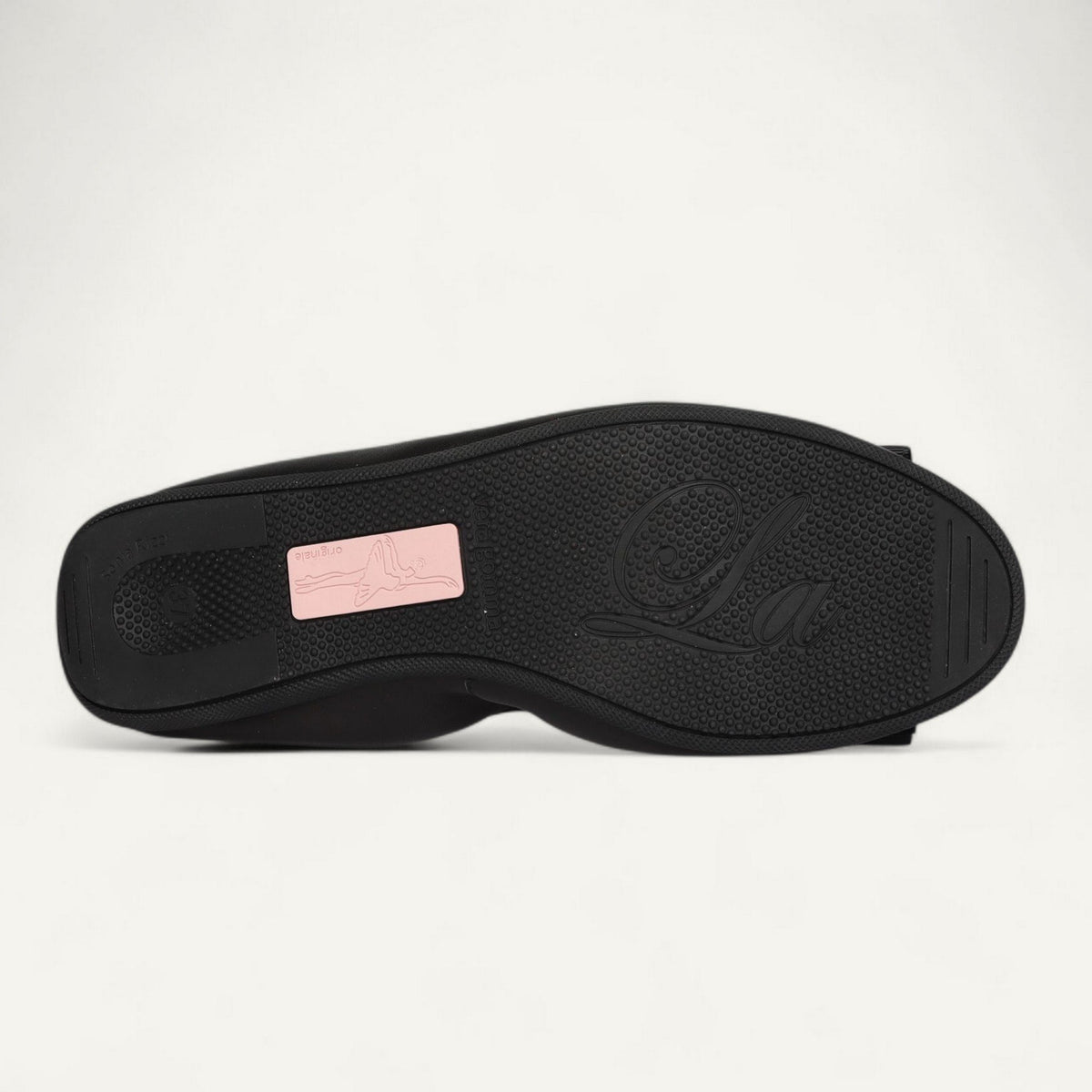 Ballerinas Schwarz, Nappaleder, EU 37 – Unterseite mit Gummisohle