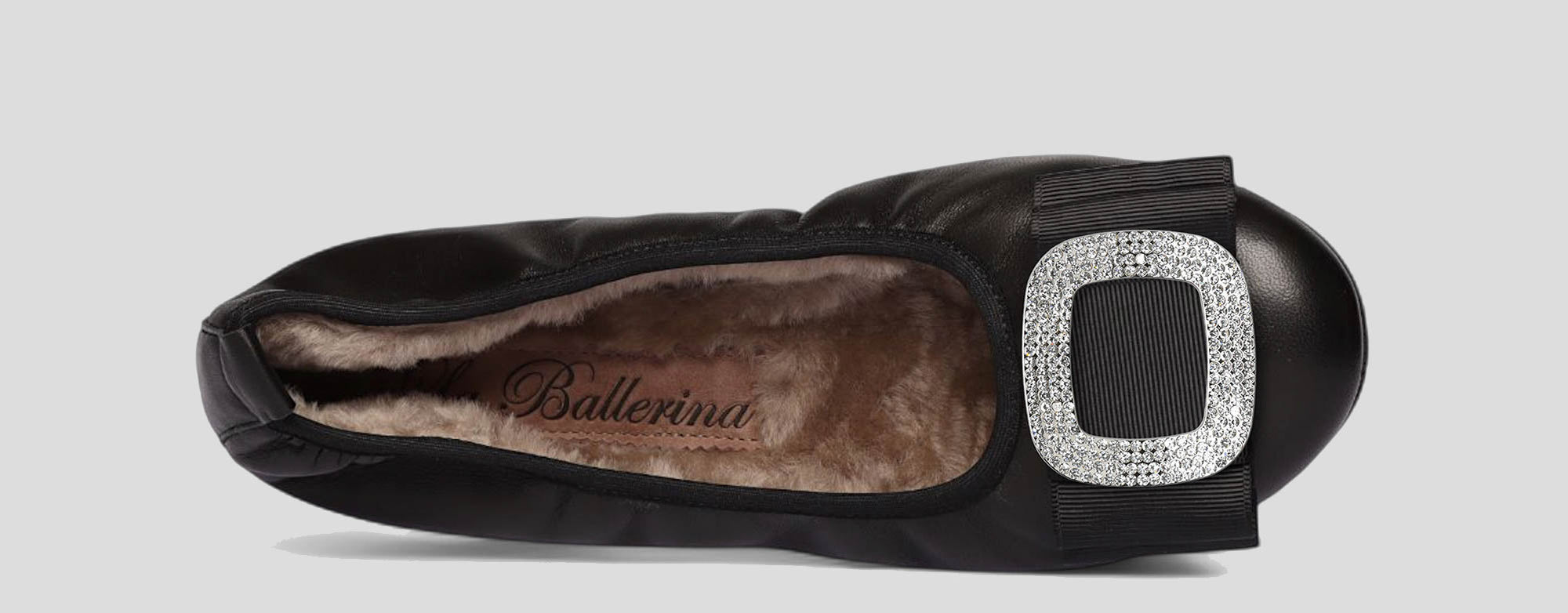 01W💕La Ballerina CAMBIO Warmgefüttert Nappaleder Schwarz - La Ballerina
