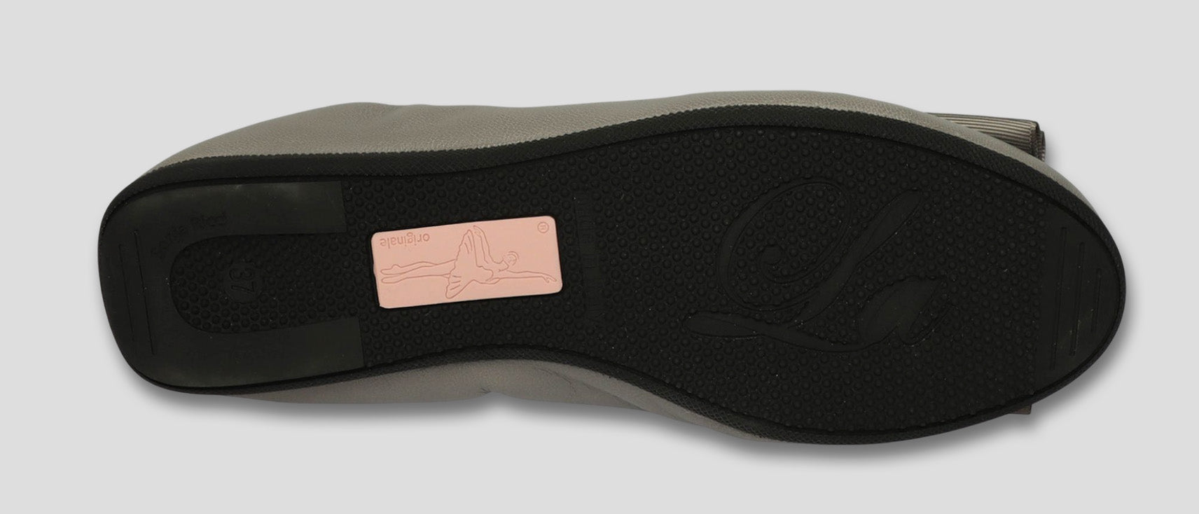 La Ballerina Soft Damen-Ballerinas Leder grau [51] - La Ballerina